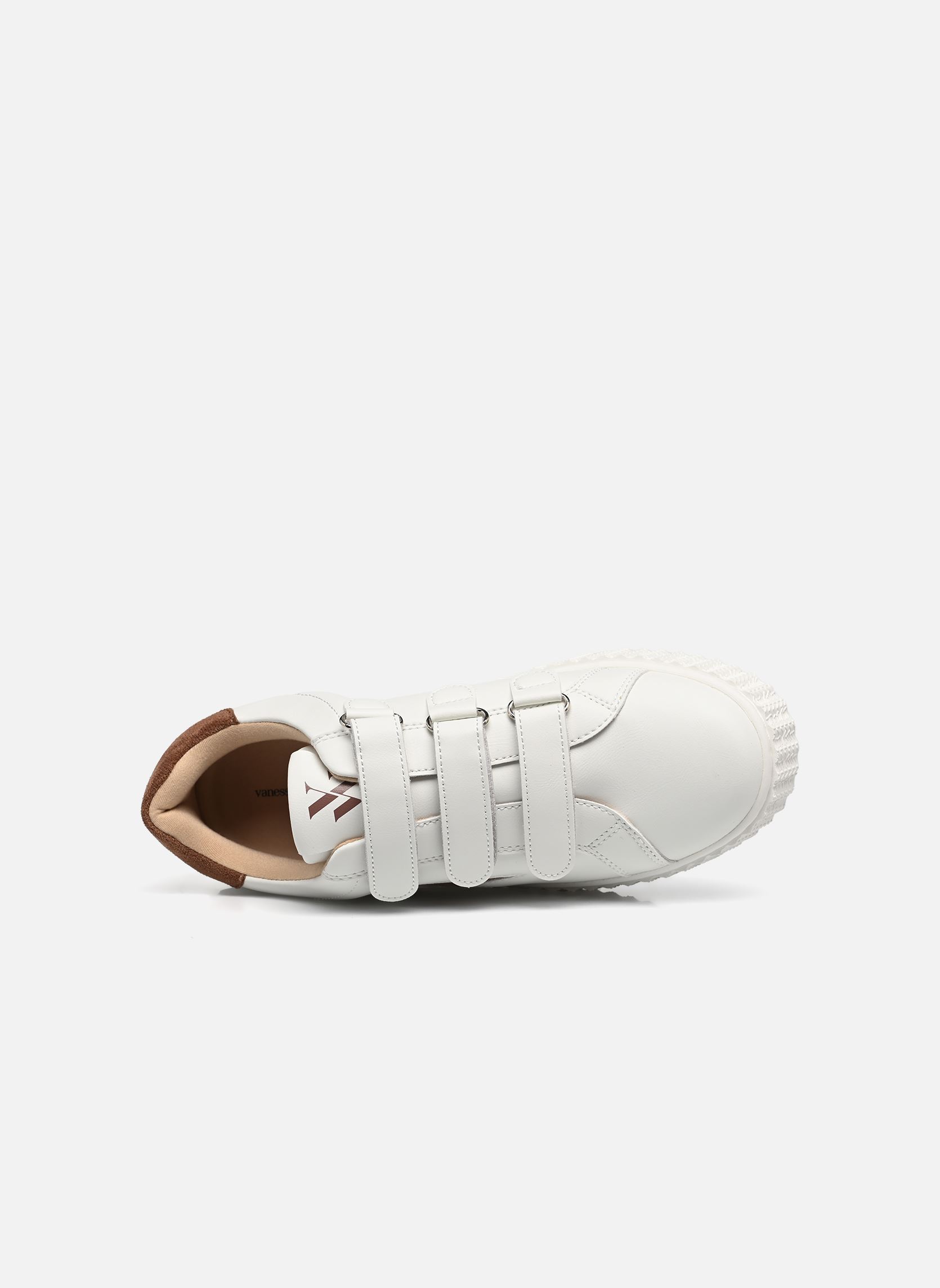 Baskets basses Vicky femme blanc Vanessa Wu Baskets basses Vicky femme blanc Chocolat