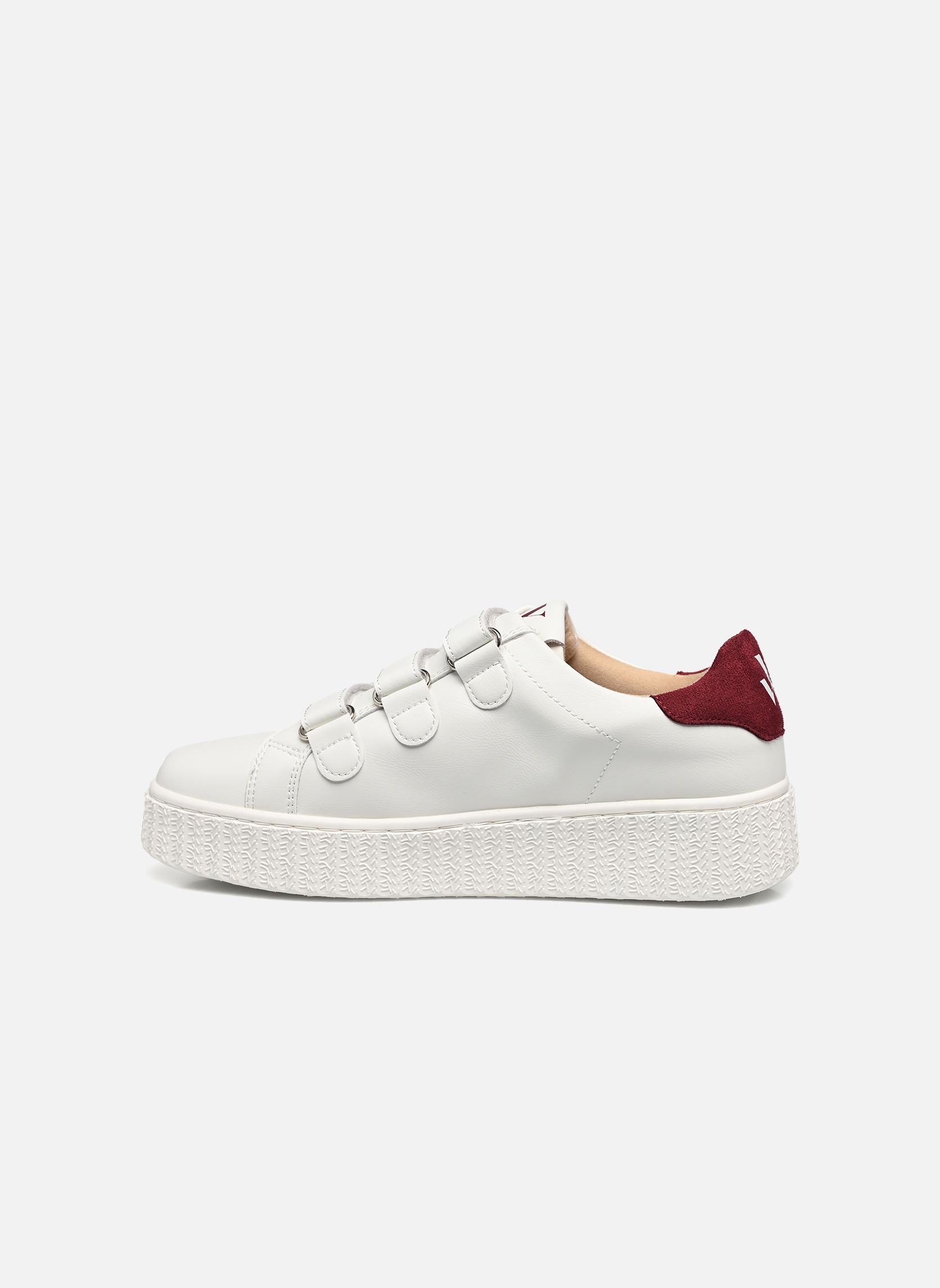 Baskets basses Vicky femme blanc Vanessa Wu Baskets basses Vicky femme blanc Bordeaux