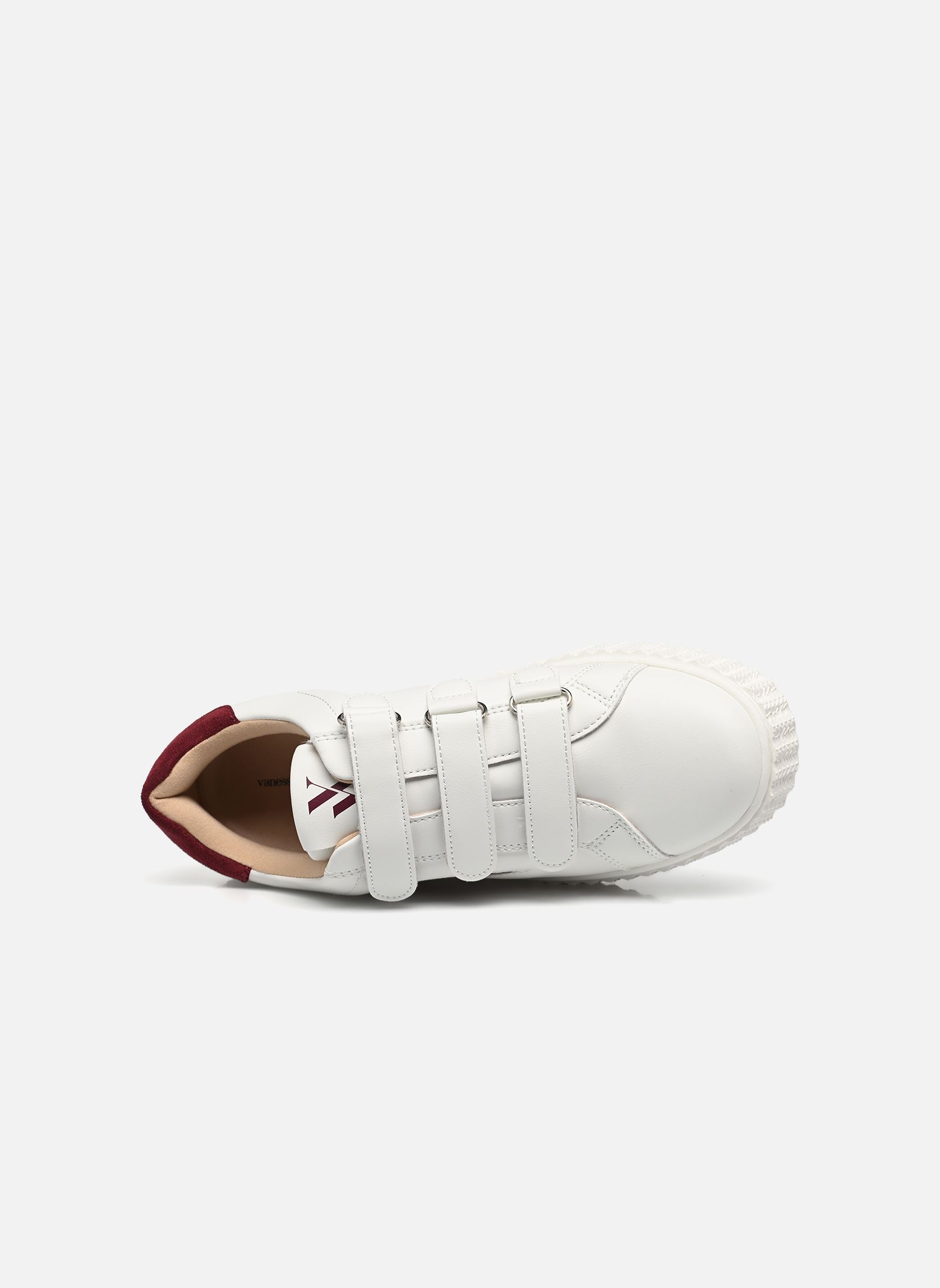 Baskets basses Vicky femme blanc Vanessa Wu Baskets basses Vicky femme blanc Bordeaux