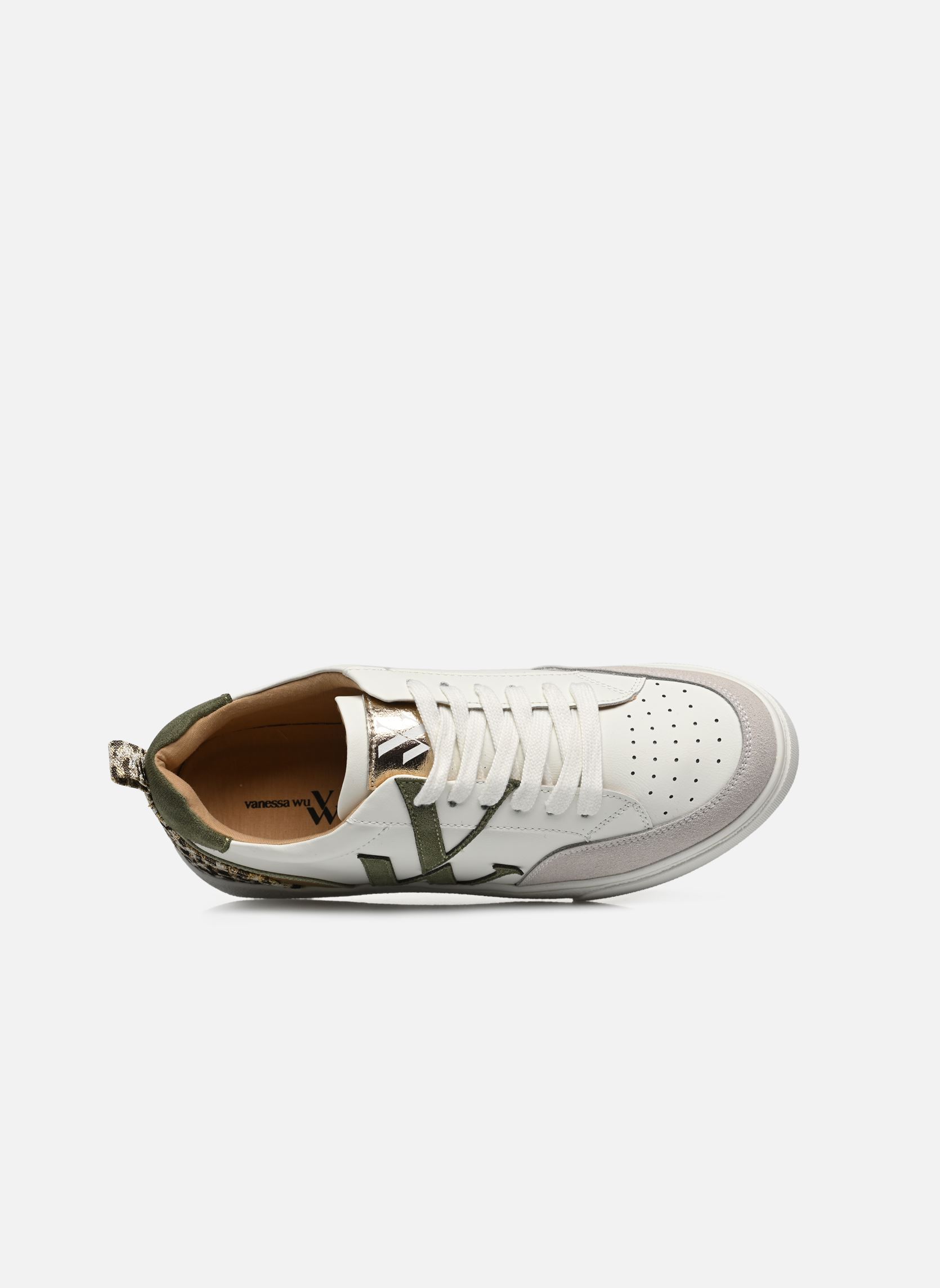 Baskets basses BK2555 femme vert Vanessa Wu Baskets basses BK2555 femme vert KAKI