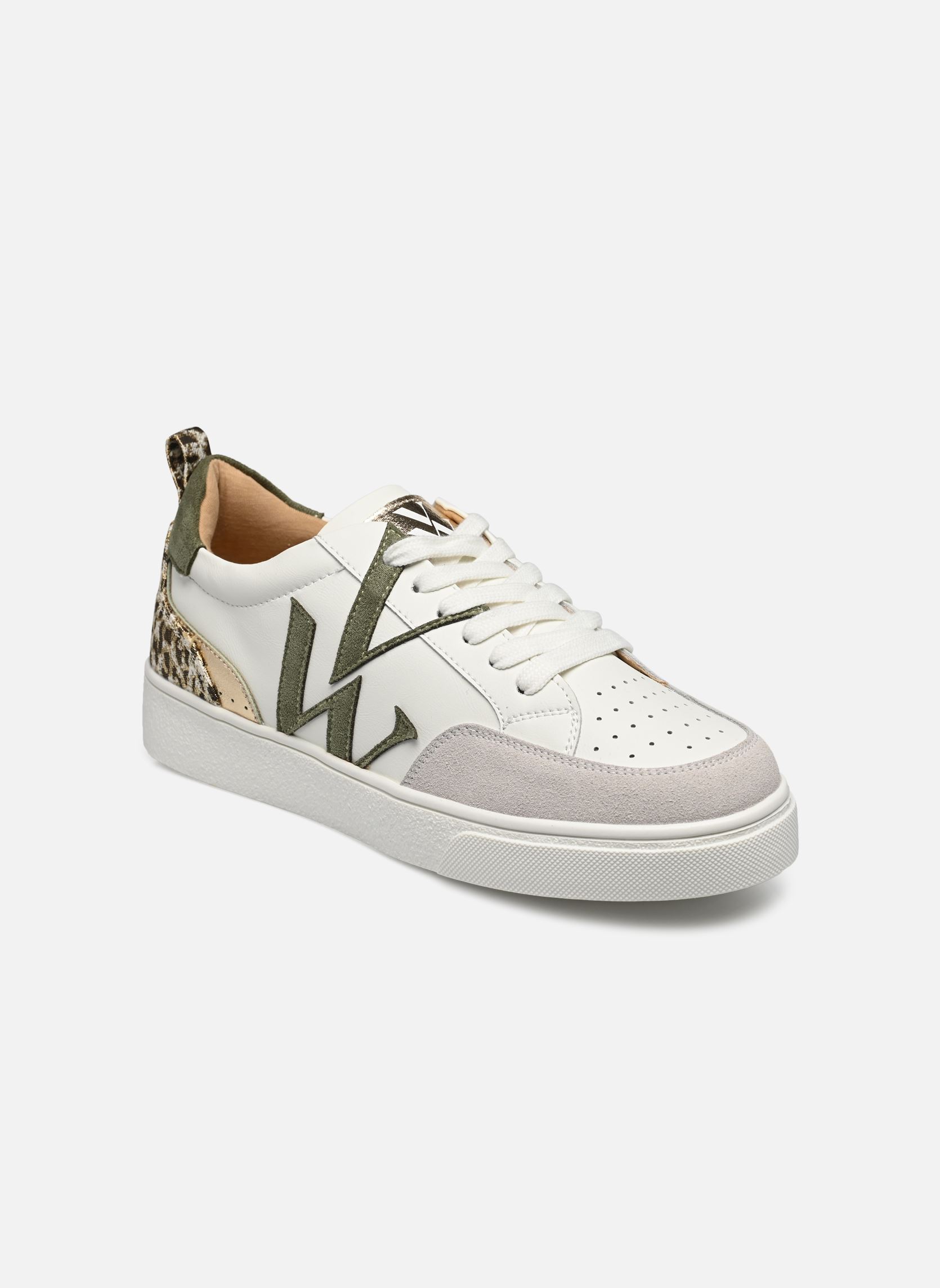 Baskets basses BK2555 femme vert Vanessa Wu Baskets basses BK2555 femme vert KAKI