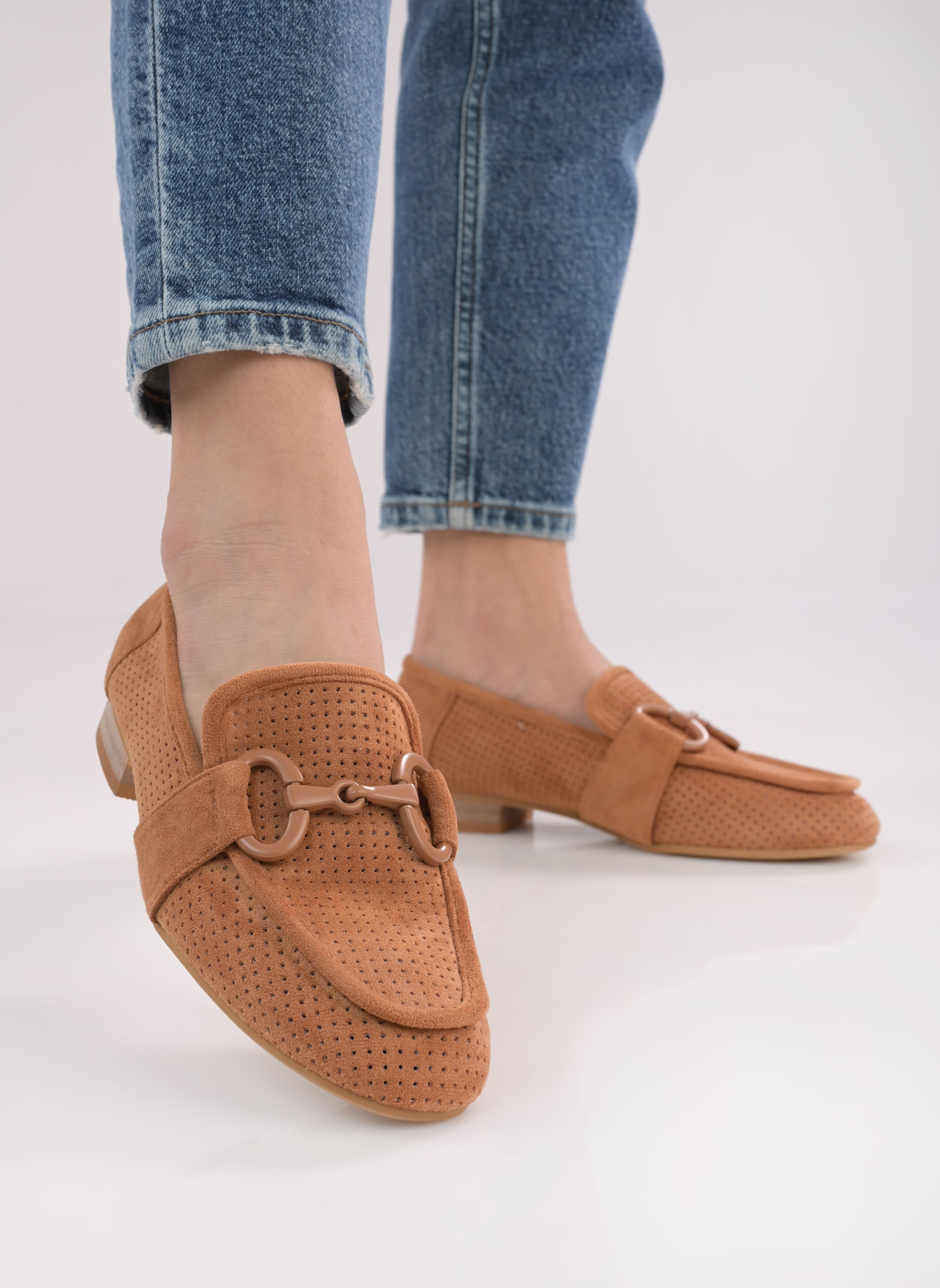 Mocassins MO2535 dames bruin Vanessa Wu Mocassins MO2535 dames bruin Ocre