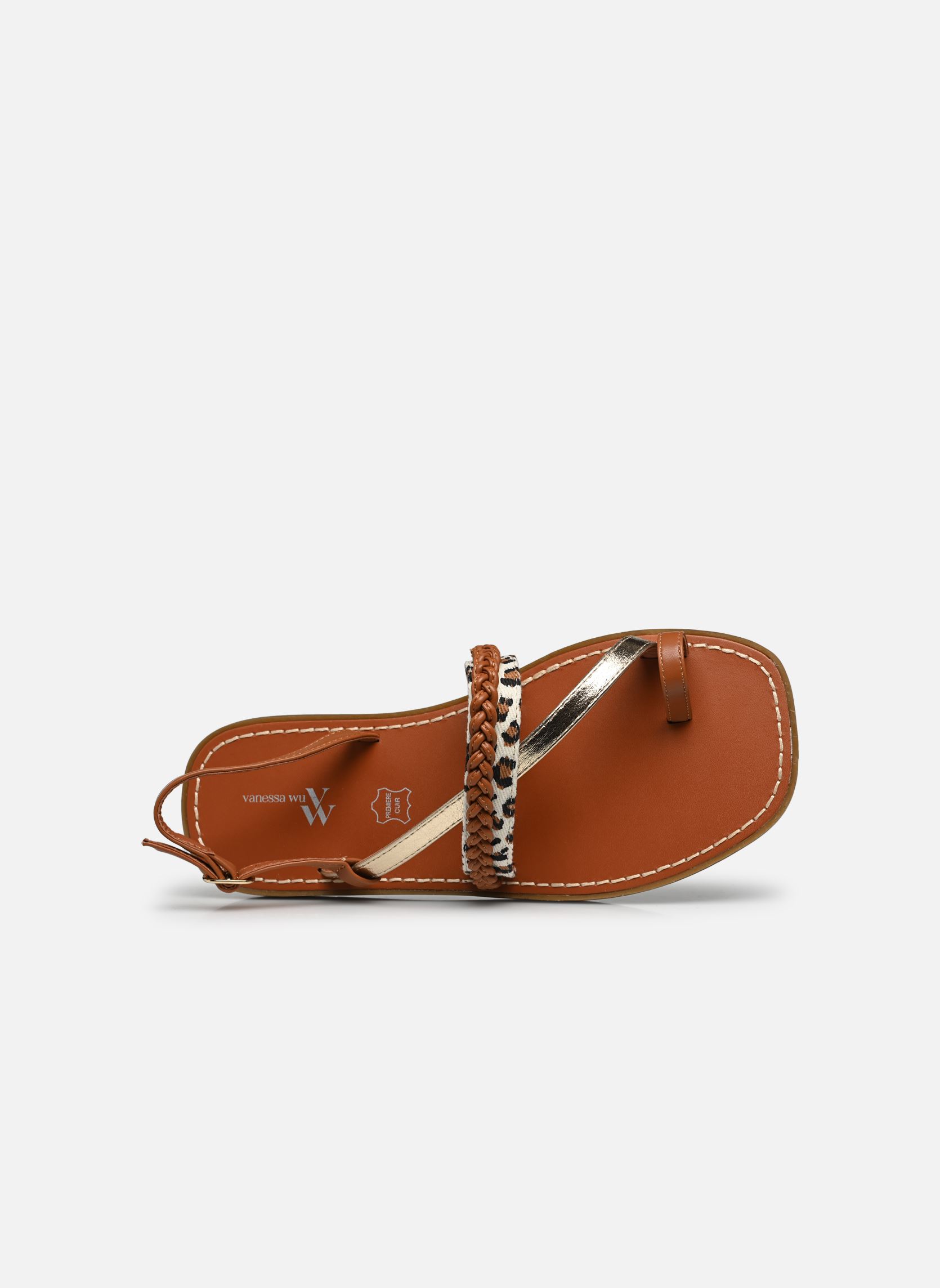 Sandalen SD2536 damen braun Vanessa Wu Sandalen SD2536 damen braun Camel