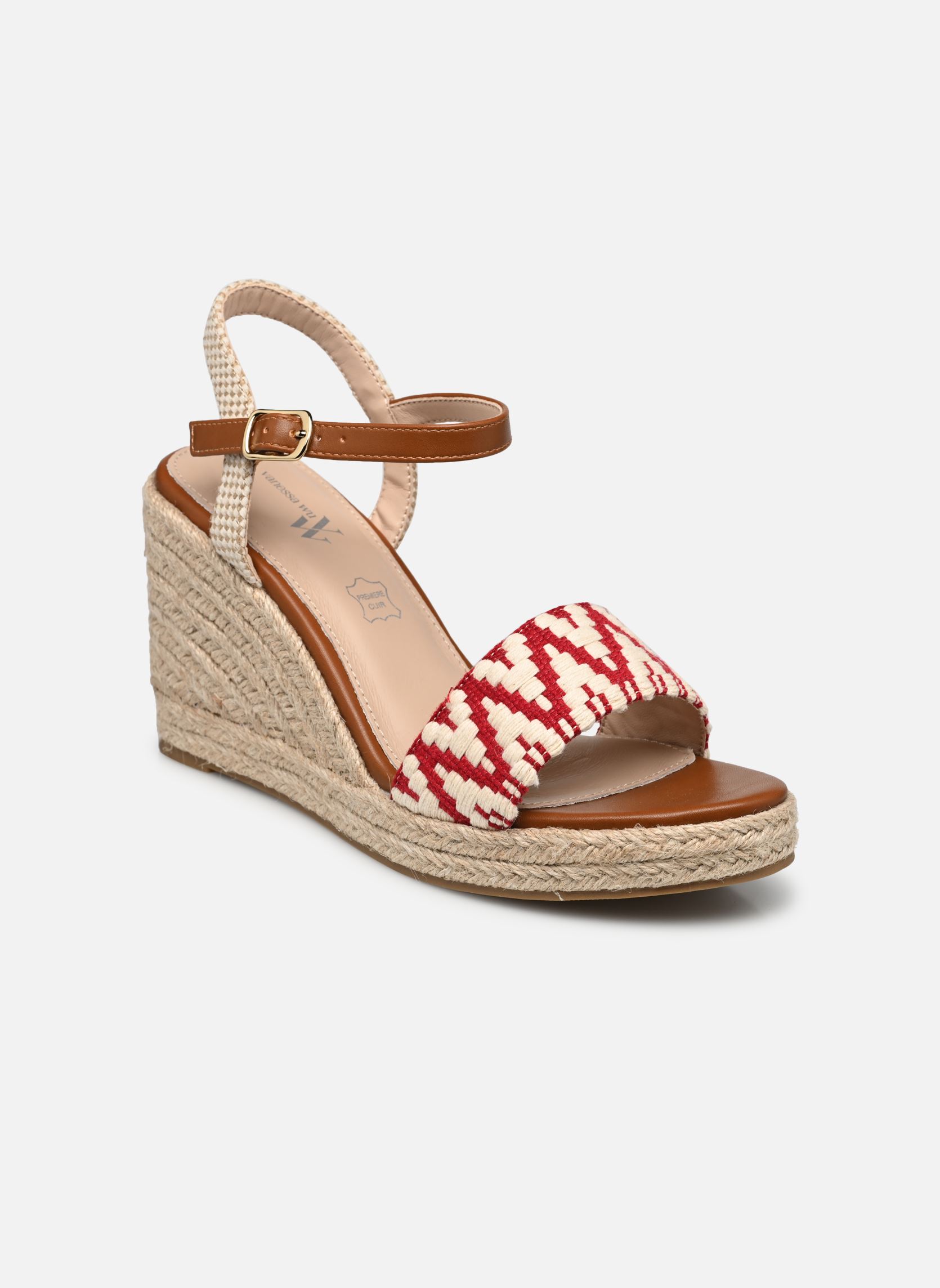 Keil- und Plateausandalen SD2542 damen mehrfarbig Vanessa Wu Keil- und Plateausandalen SD2542 damen mehrfarbig Framboise