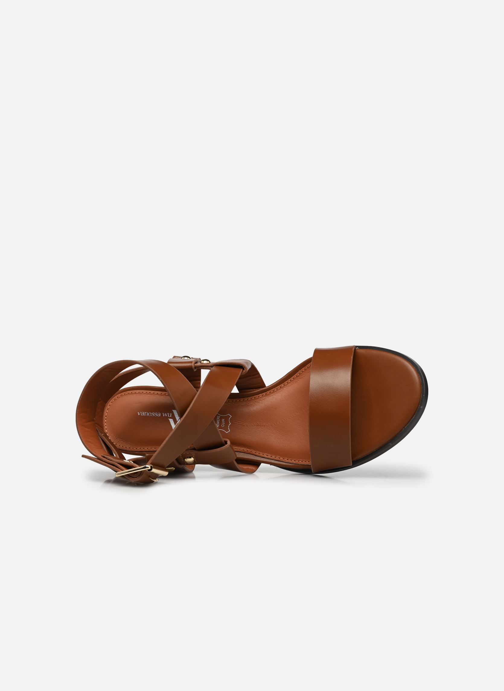 Sandalen SD2551 damen braun Vanessa Wu Sandalen SD2551 damen braun Cafe