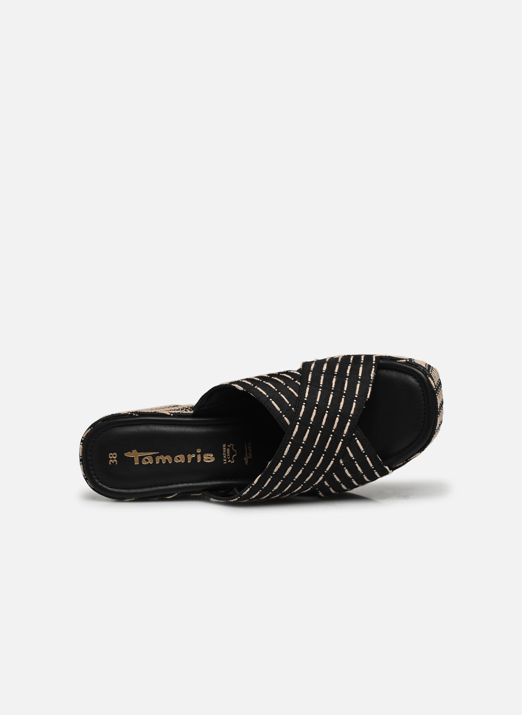 Pantoletten 27250-30 damen schwarz Tamaris Pantoletten 27250-30 damen schwarz BLACK/BEIGE