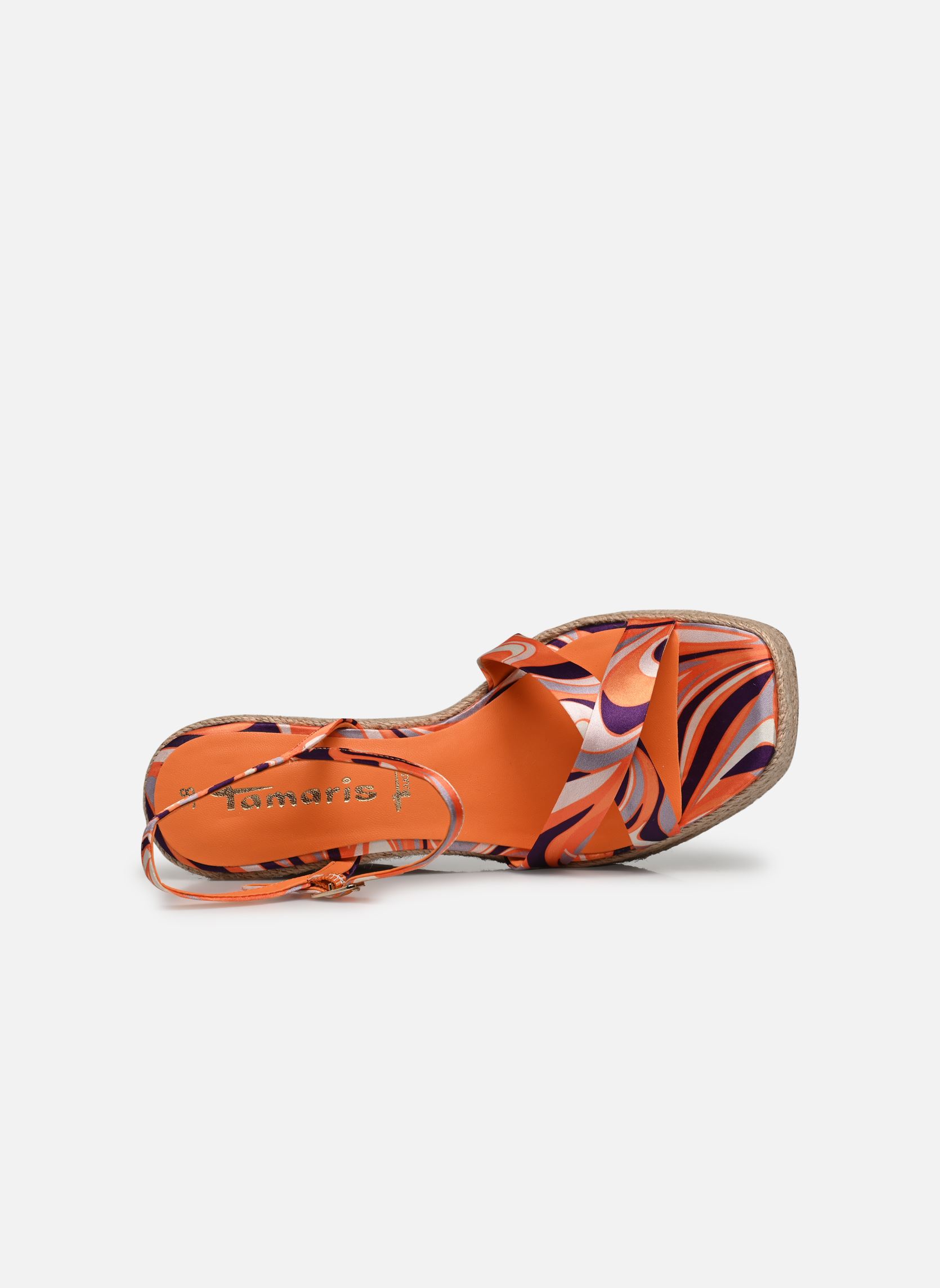 Sandalen met sleehak en plateau 28063-30 dames oranje Tamaris Sandalen met sleehak en plateau 28063-30 dames oranje ORANGE COMB
