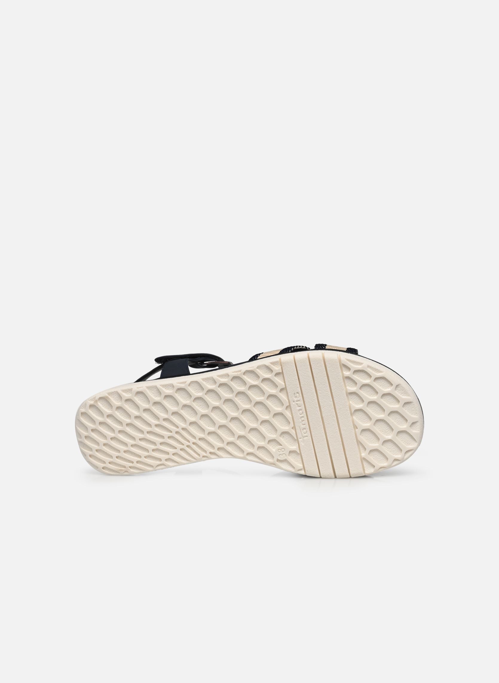 Sandales compensées et plateformes 28717-20 femme bleu Tamaris Sandales compensées et plateformes 28717-20 femme bleu NAVY COMB