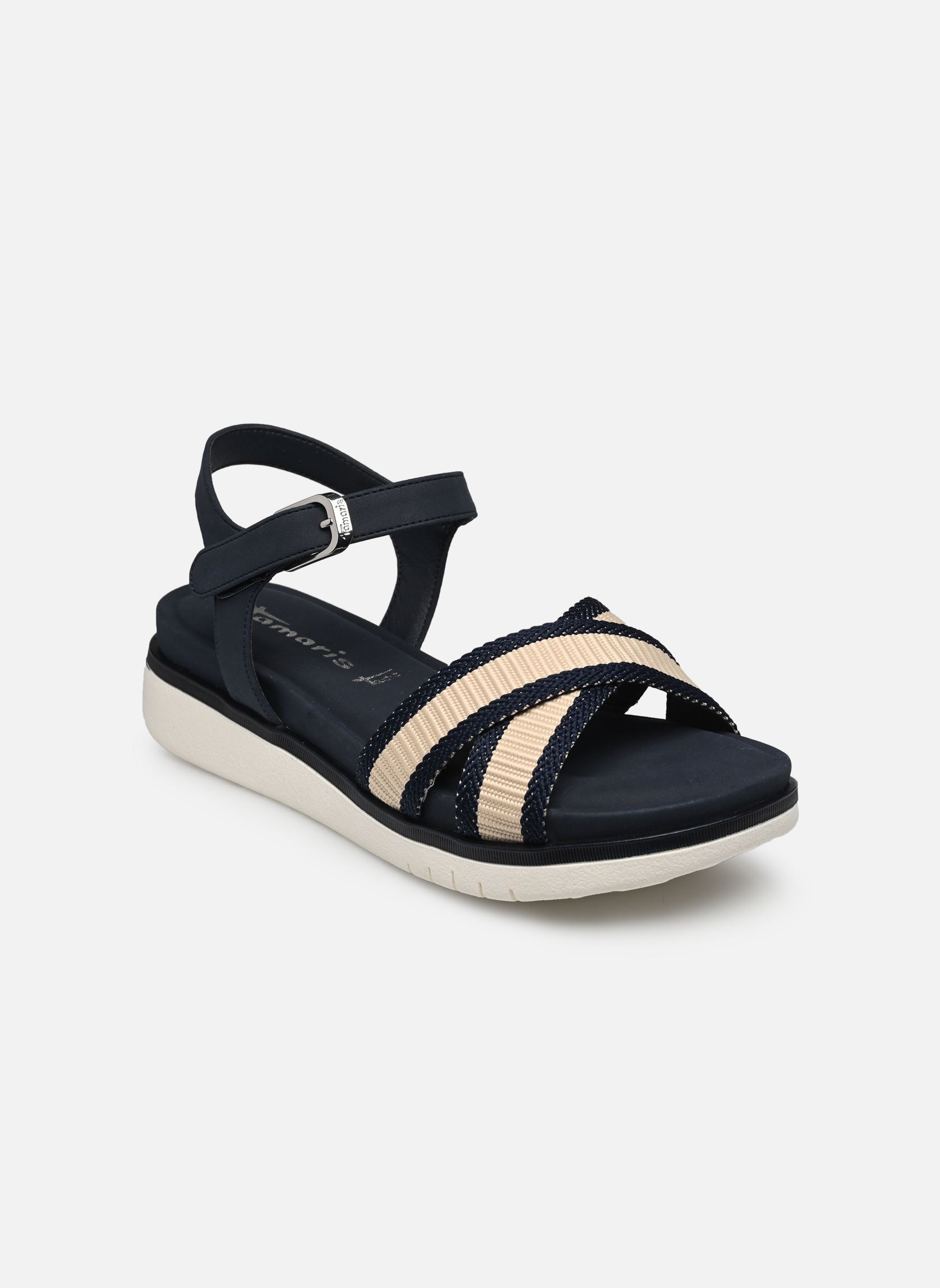 Sandales compensées et plateformes 28717-20 femme bleu Tamaris Sandales compensées et plateformes 28717-20 femme bleu NAVY COMB