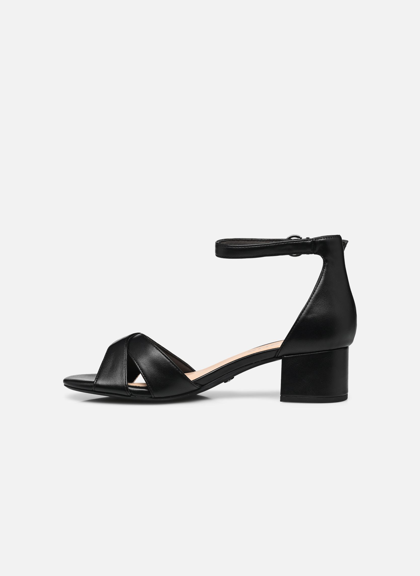 Sandalen met sleehak en plateau 28296-20 dames zwart Tamaris Sandalen met sleehak en plateau 28296-20 dames zwart BLACK MATT