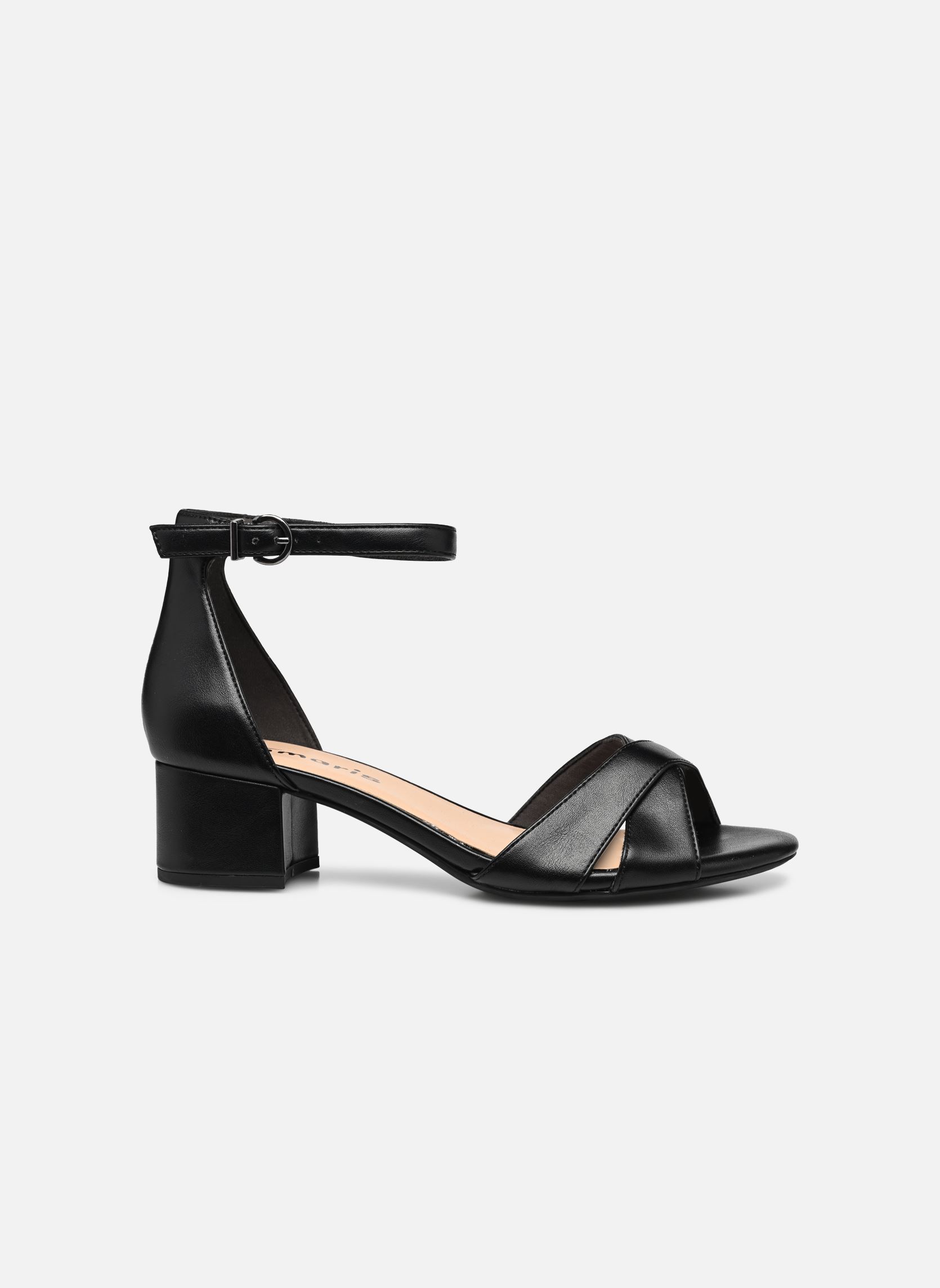 Sandalen met sleehak en plateau 28296-20 dames zwart Tamaris Sandalen met sleehak en plateau 28296-20 dames zwart BLACK MATT