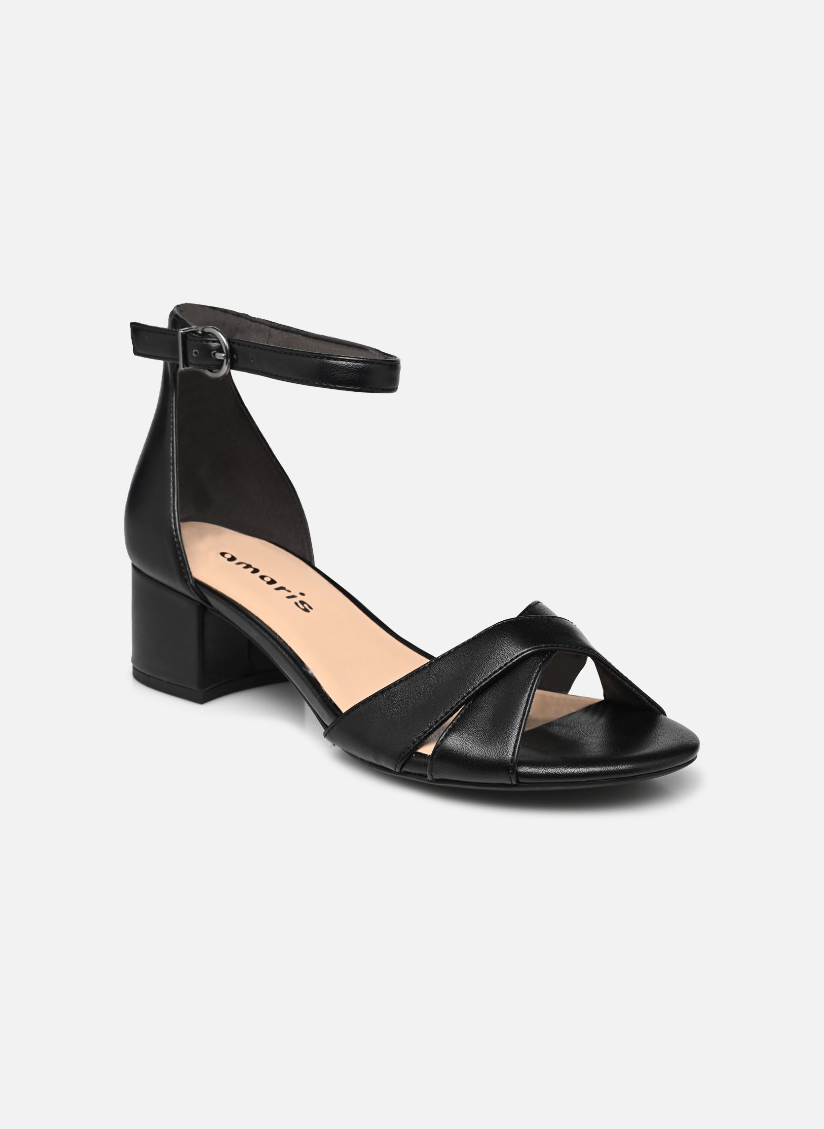 Sandalen met sleehak en plateau 28296-20 dames zwart Tamaris Sandalen met sleehak en plateau 28296-20 dames zwart BLACK MATT