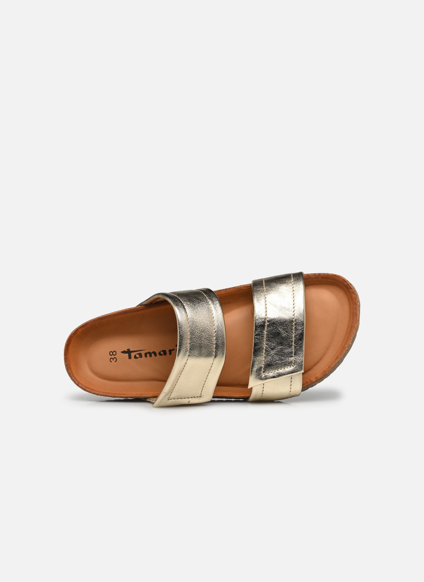 Pantoletten 27407-20 damen gold und bronze Tamaris Pantoletten 27407-20 damen gold und bronze LIGHT GOLD