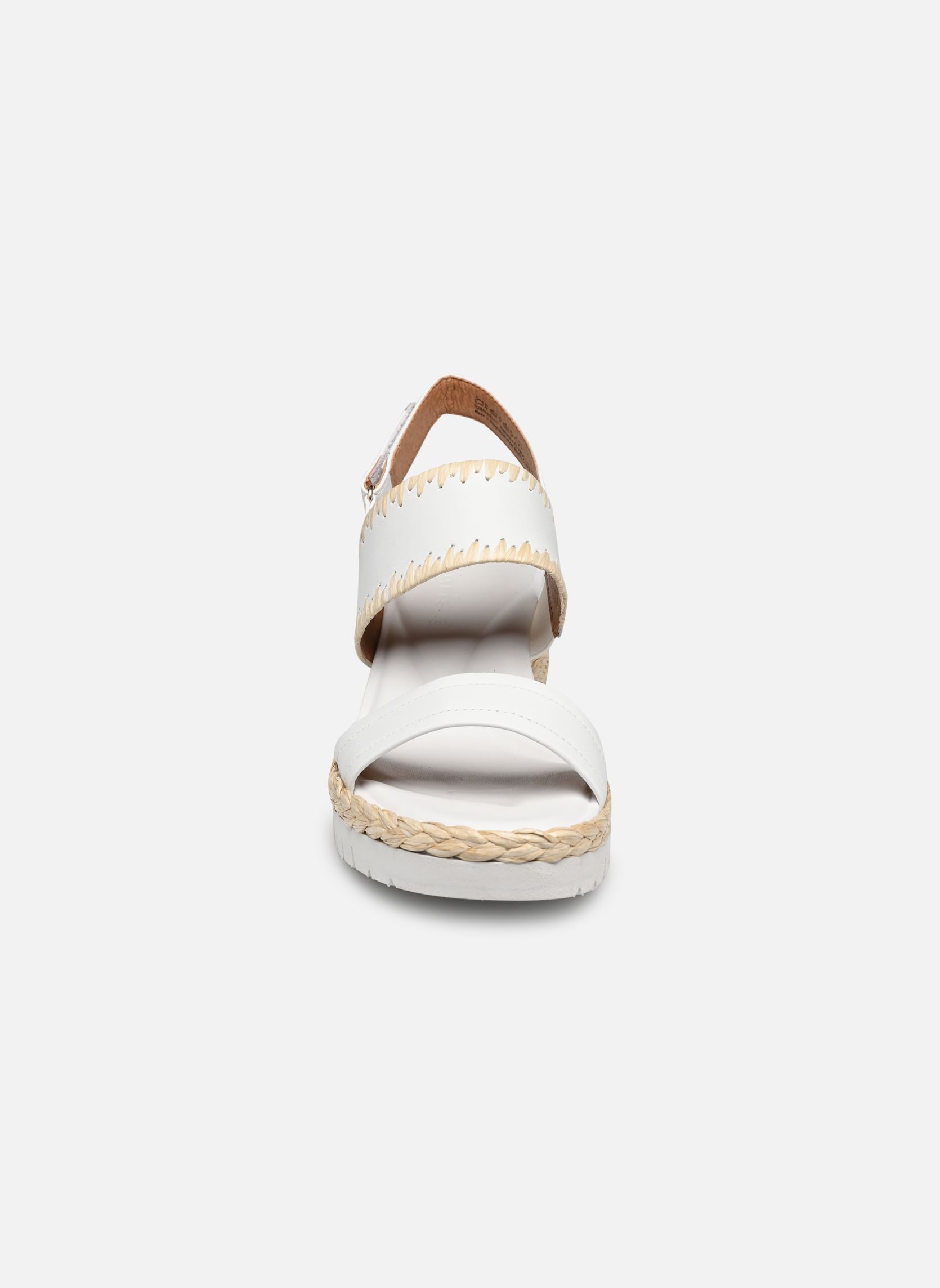 Sandales compensées et plateformes 28005-20 femme blanc Tamaris Sandales compensées et plateformes 28005-20 femme blanc WHITE LEATHER