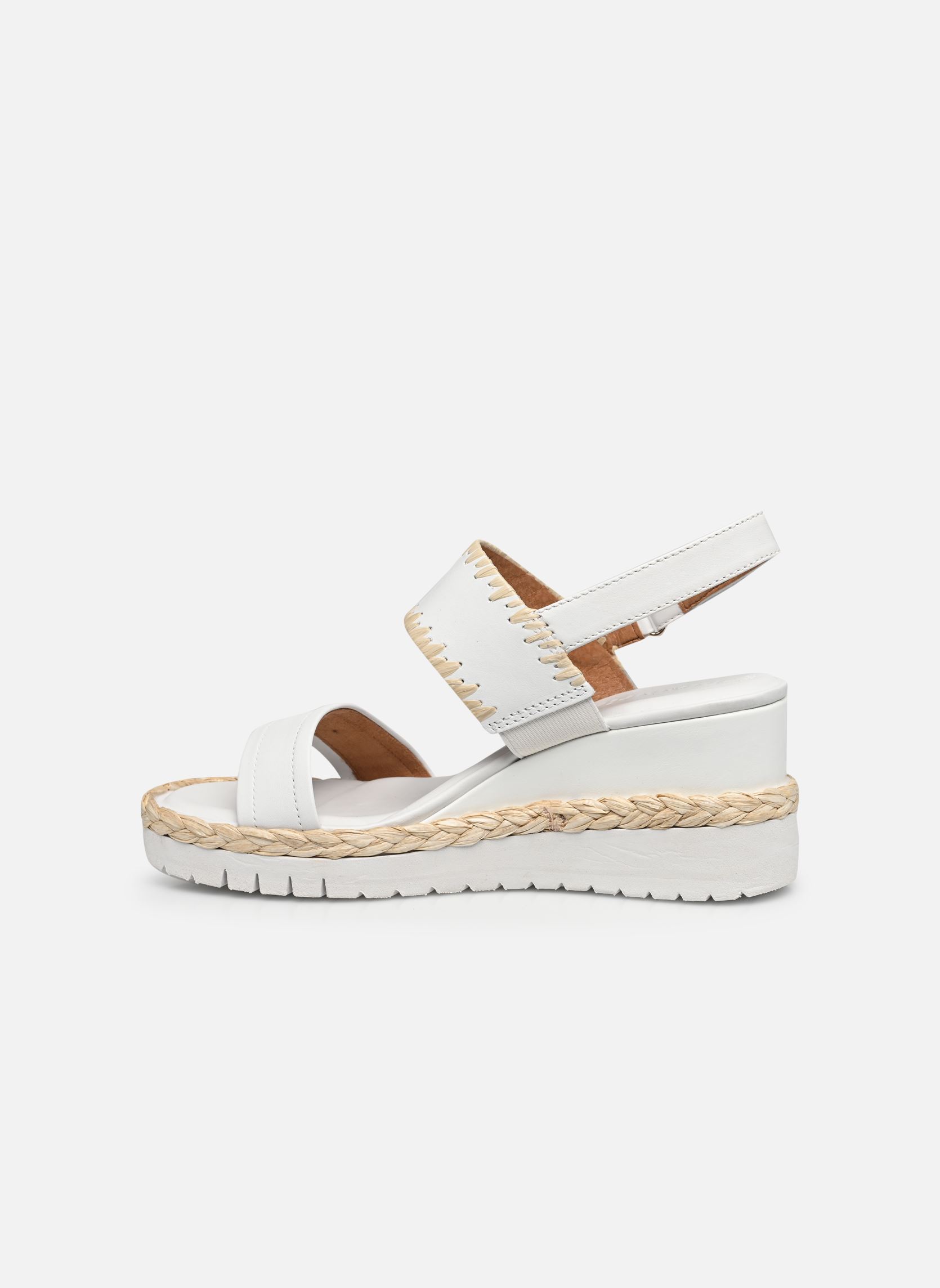 Sandales compensées et plateformes 28005-20 femme blanc Tamaris Sandales compensées et plateformes 28005-20 femme blanc WHITE LEATHER