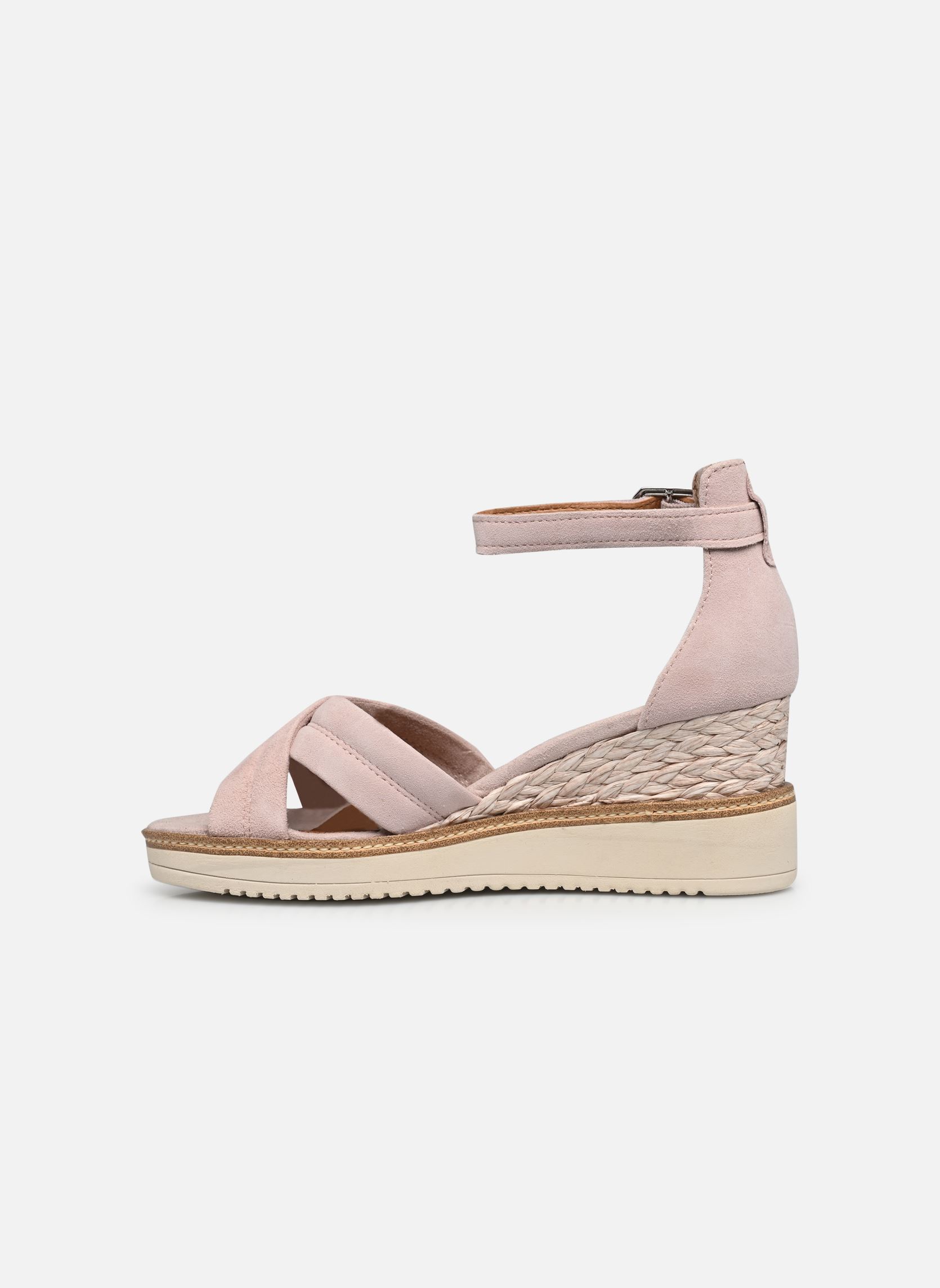 Sandalen met sleehak en plateau 28007-20 dames beige Tamaris Sandalen met sleehak en plateau 28007-20 dames beige NUDE