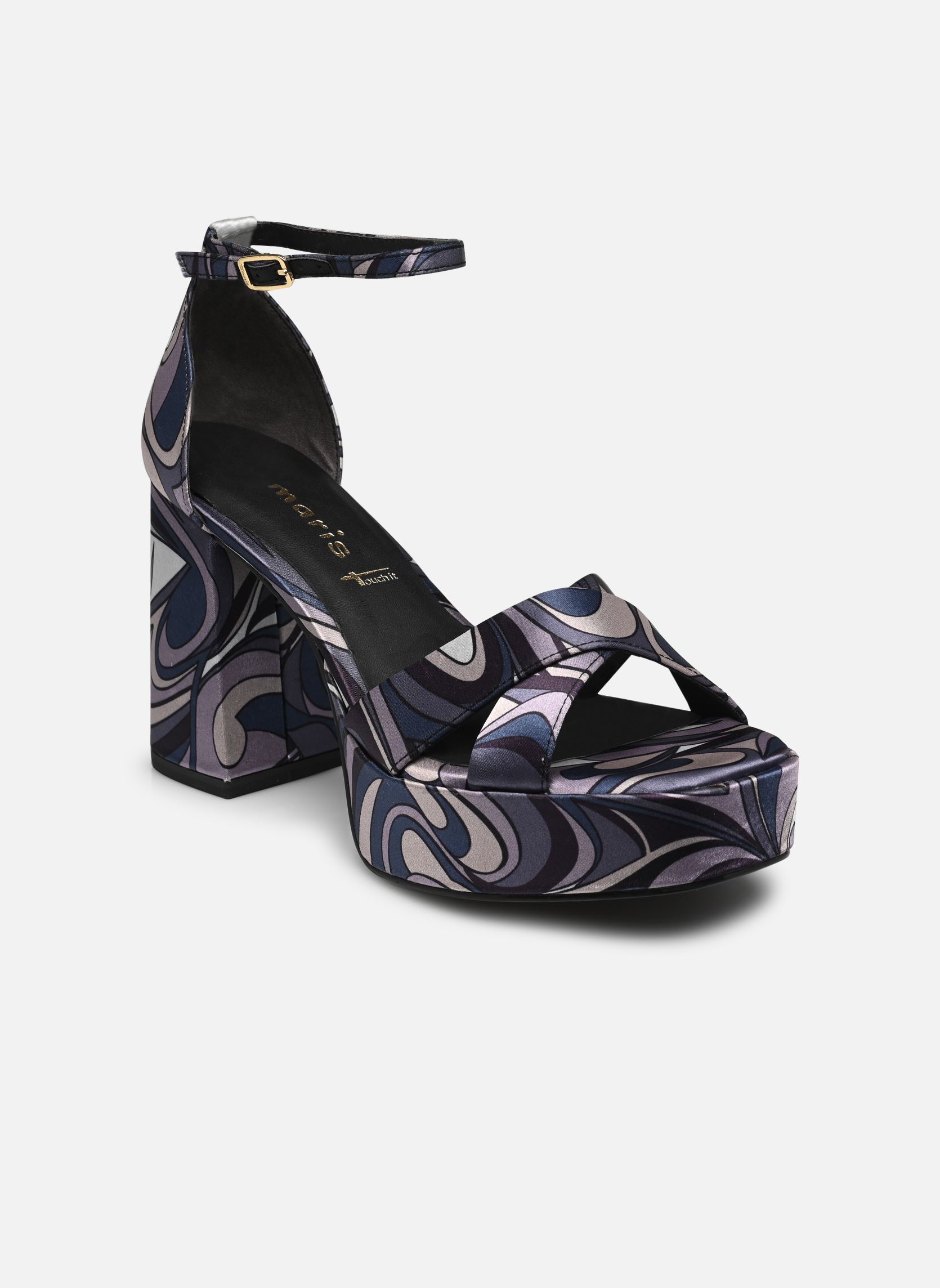 Sandalen met sleehak en plateau 28024-30 dames paars Tamaris Sandalen met sleehak en plateau 28024-30 dames paars BLACK COMB