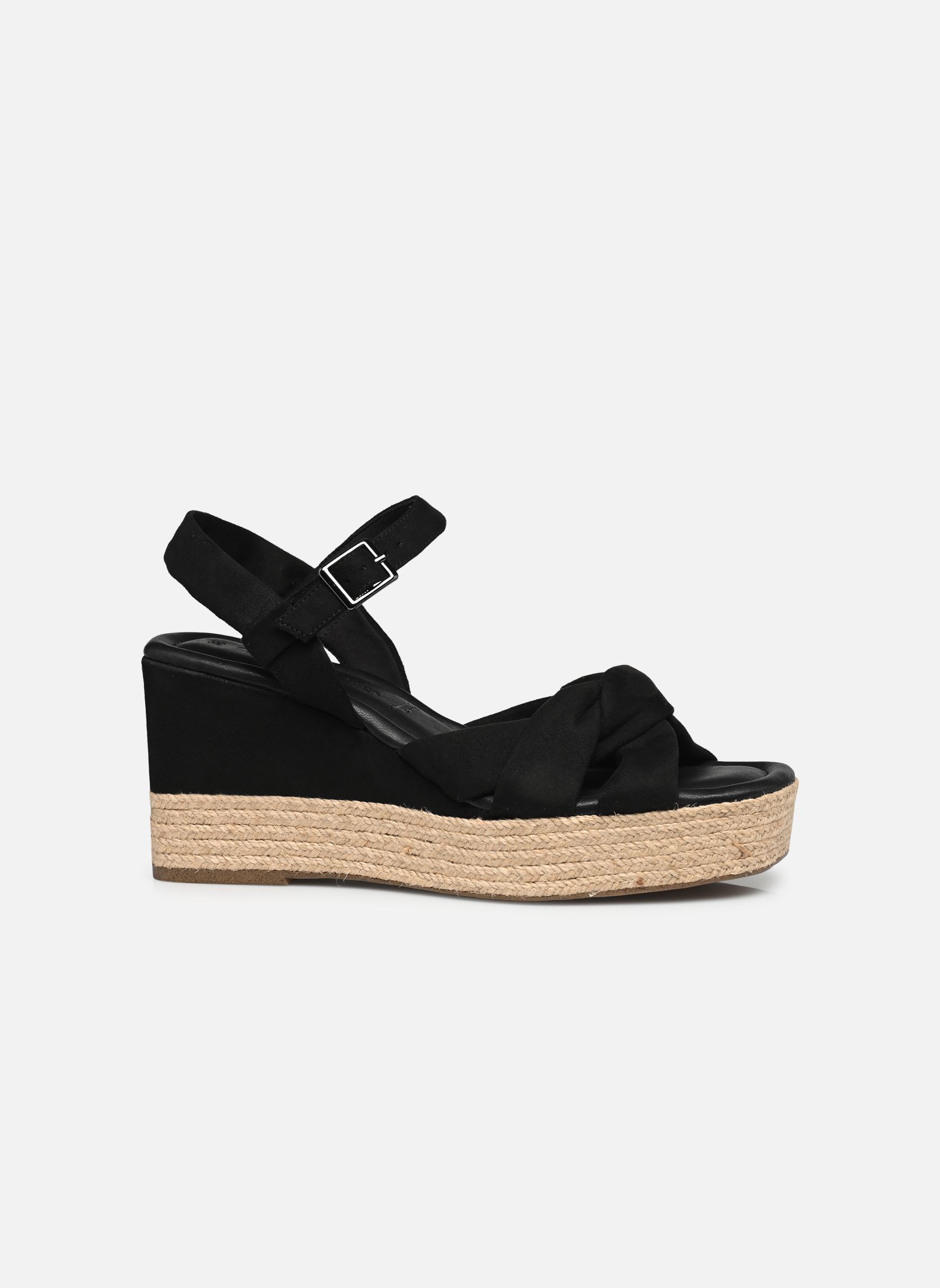 Sandalen met sleehak en plateau 28310-20 dames zwart Tamaris Sandalen met sleehak en plateau 28310-20 dames zwart BLACK