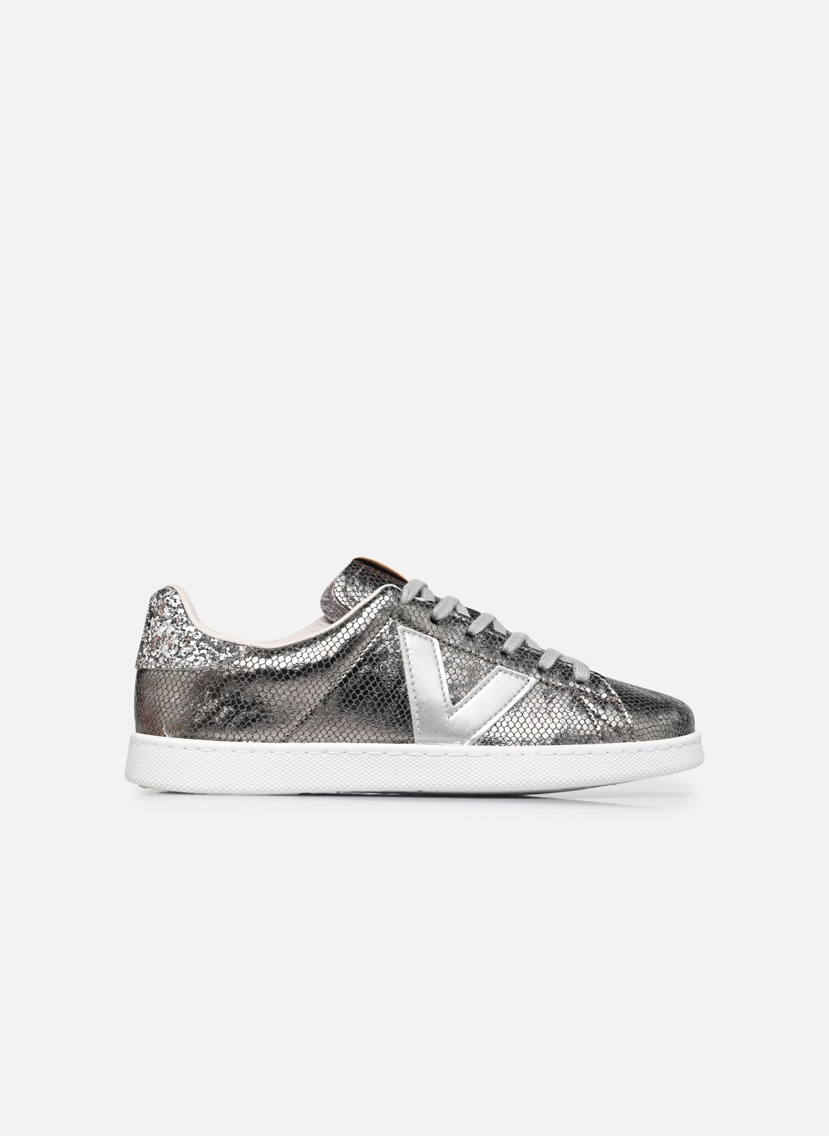 Niedrige Sneaker TENIS SERPIENTE METAL damen grau Victoria Niedrige Sneaker TENIS SERPIENTE METAL damen grau Plata