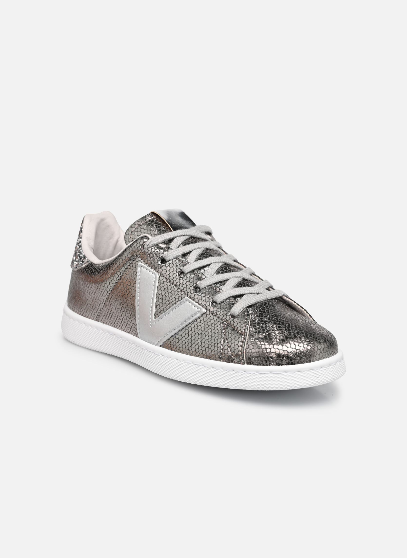 Niedrige Sneaker TENIS SERPIENTE METAL damen grau Victoria Niedrige Sneaker TENIS SERPIENTE METAL damen grau Plata