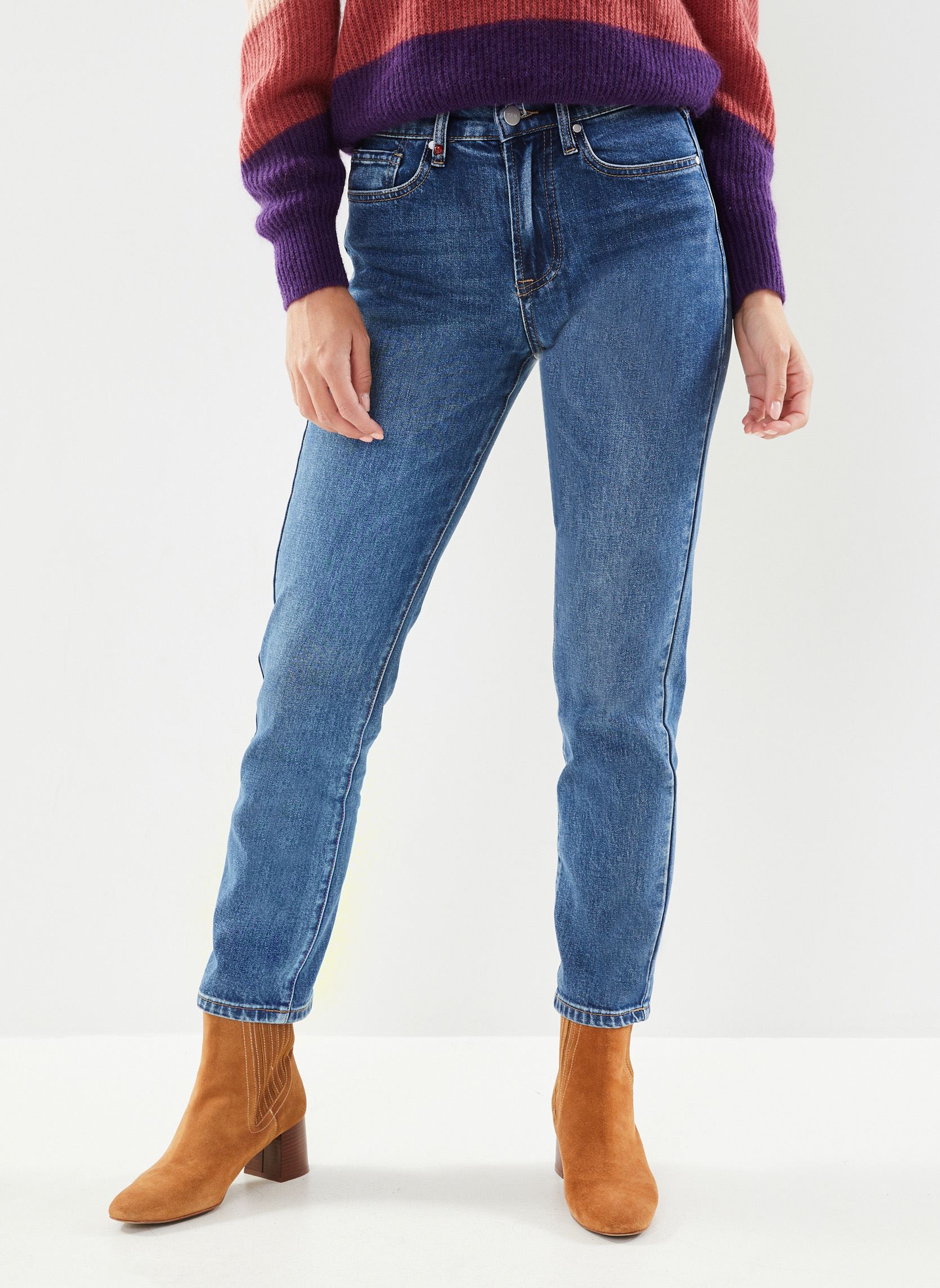 Pantalon Jeans Femme FOR ALL MANKINAL 7 - Taille 36 Bleu Stone - Neuf Sans étiquettes