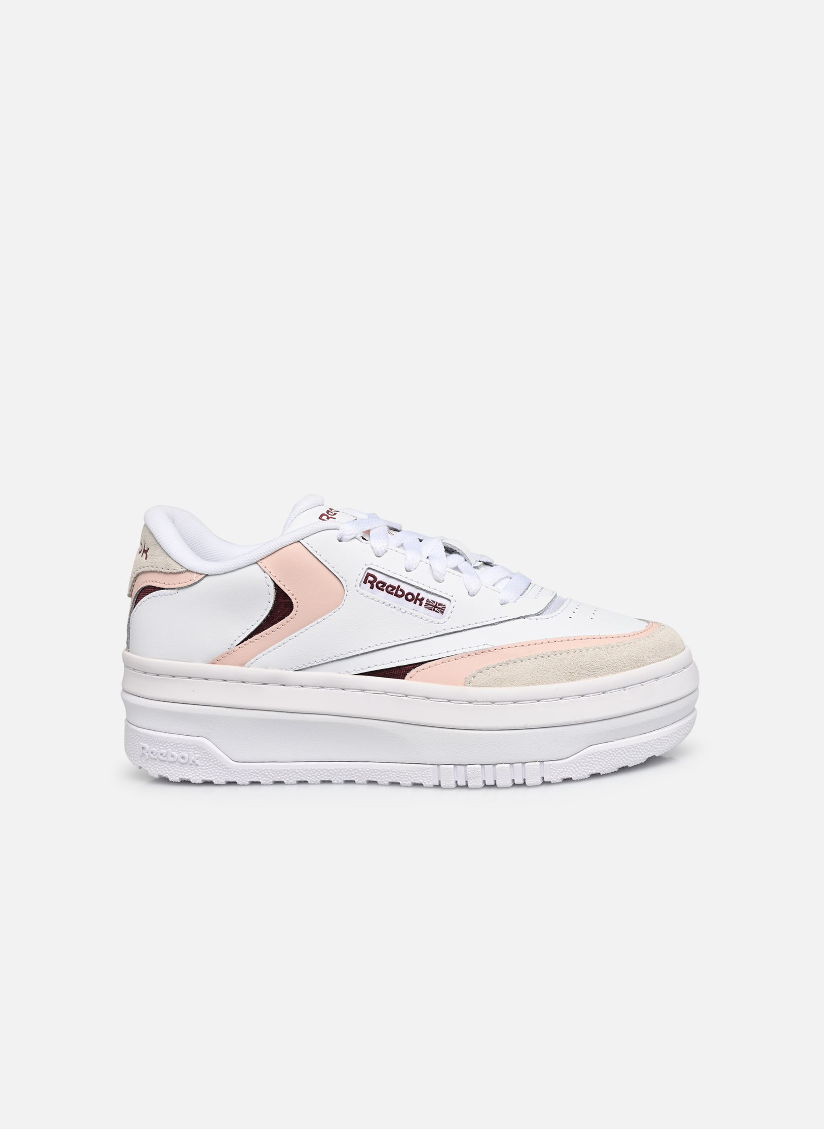 Baskets basses Club C Extra femme blanc Reebok Baskets basses Club C Extra femme blanc Ftwwht/Pospin/Clamar