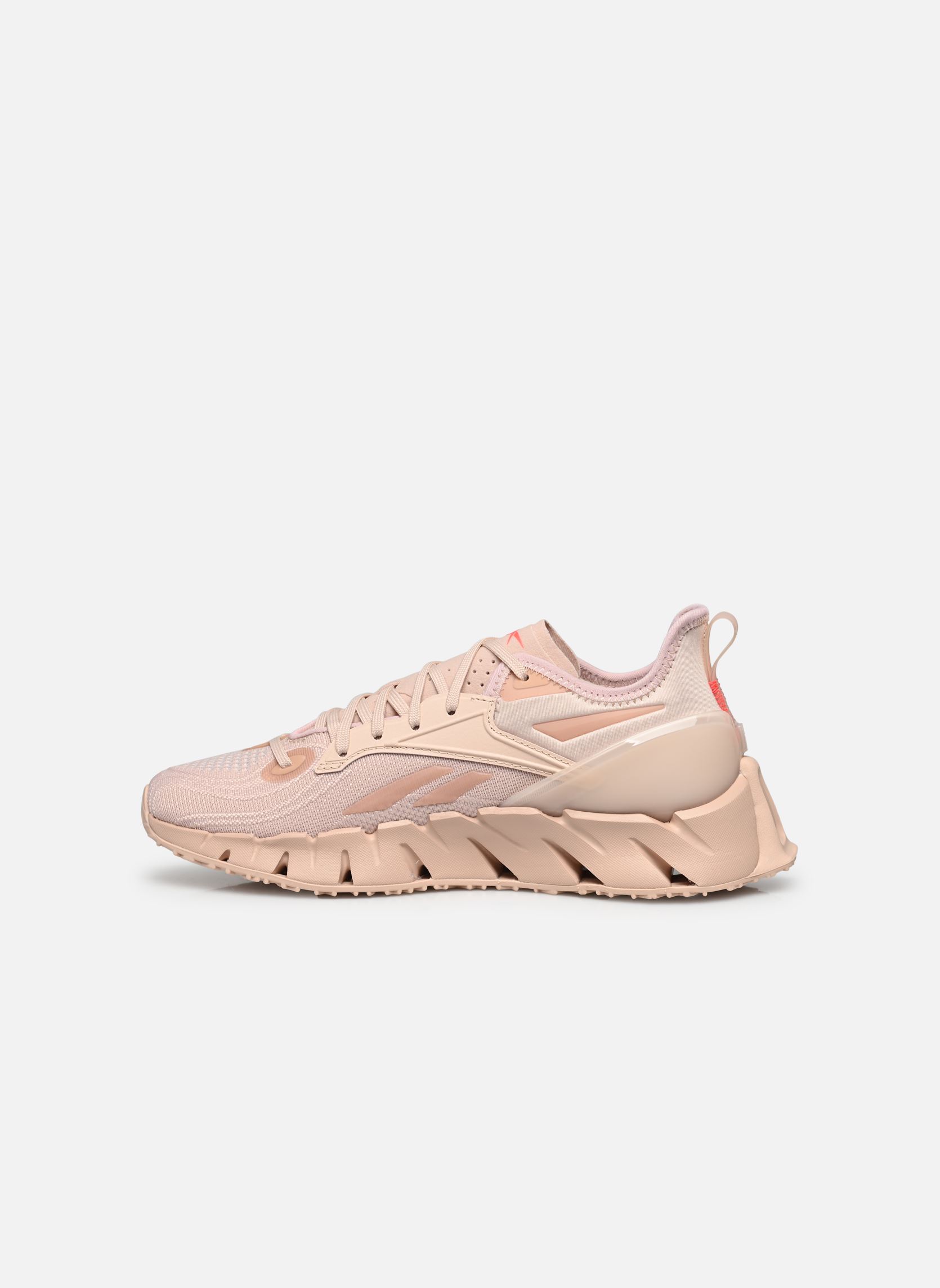 Baskets basses Zig Kinetica 3 W femme beige Reebok Baskets basses Zig Kinetica 3 W femme beige Soft Ecru/Soft Ecru/Neon Cherr