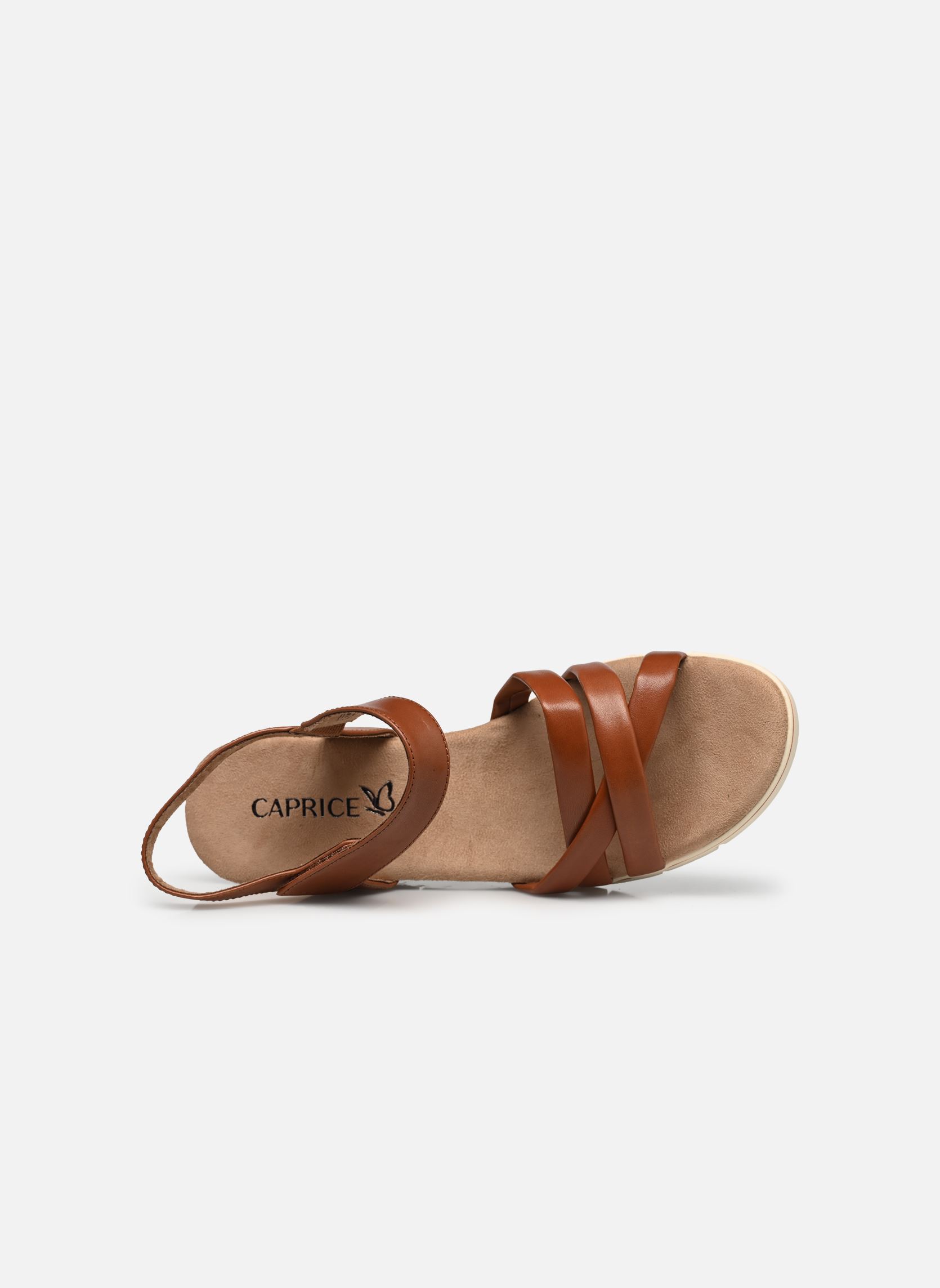Sandales compensées et plateformes 28709-20 femme marron Caprice Sandales compensées et plateformes 28709-20 femme marron COGNAC NAPPA