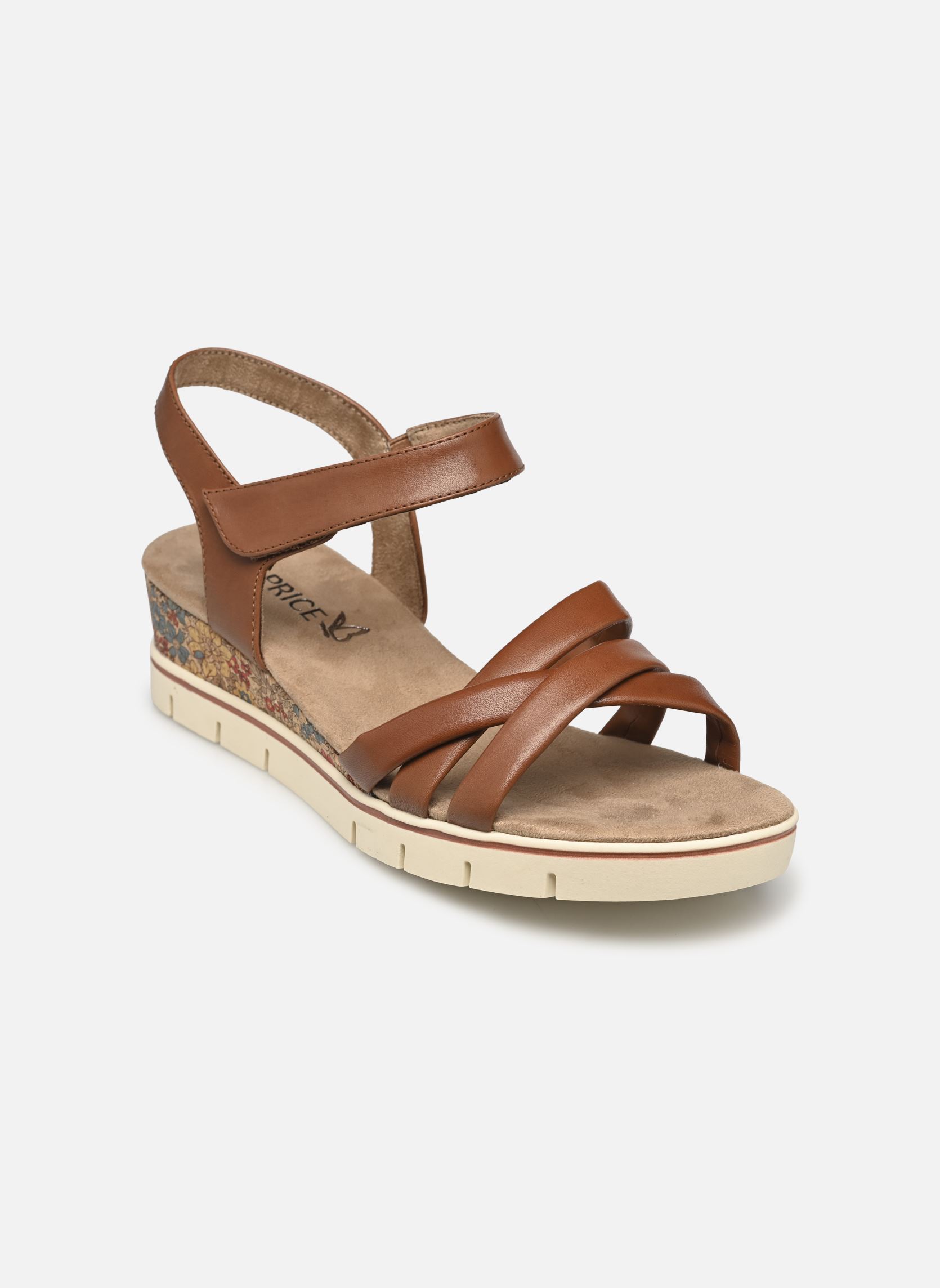 Sandales compensées et plateformes 28709-20 femme marron Caprice Sandales compensées et plateformes 28709-20 femme marron COGNAC NAPPA