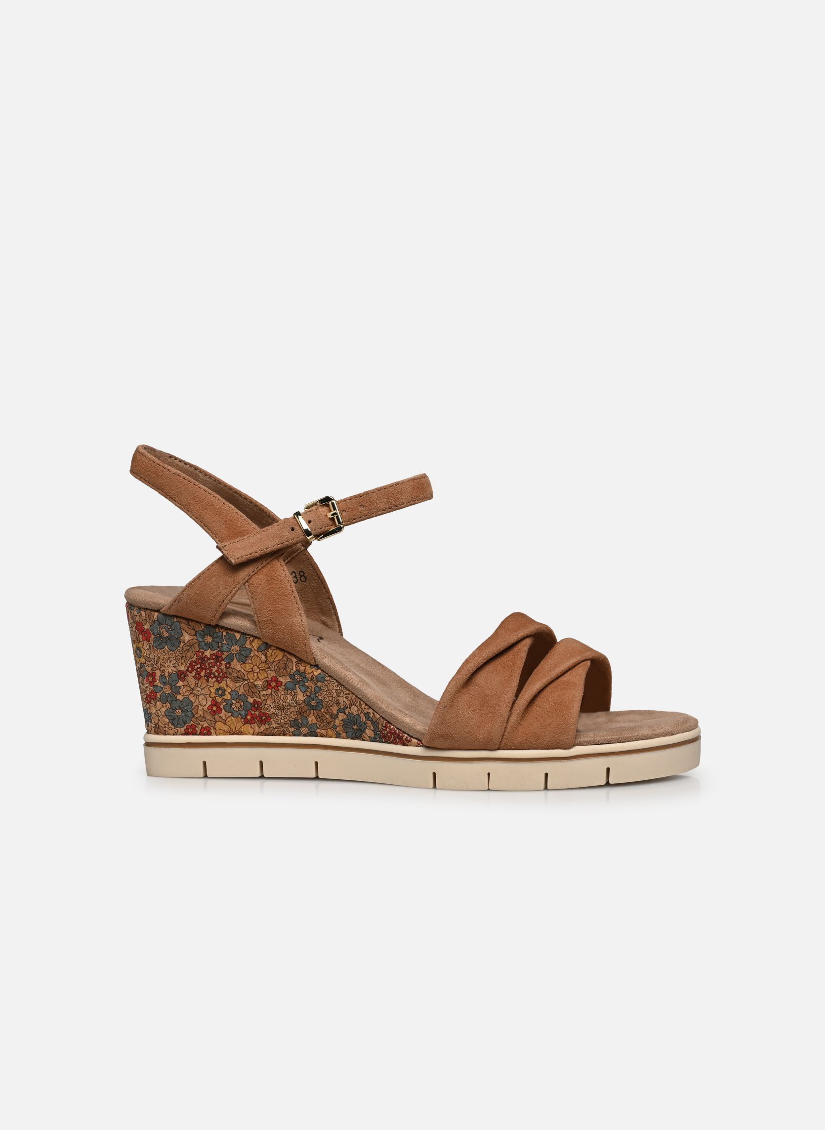 Keil- und Plateausandalen 28710-20 damen braun Caprice Keil- und Plateausandalen 28710-20 damen braun NUT SUEDE