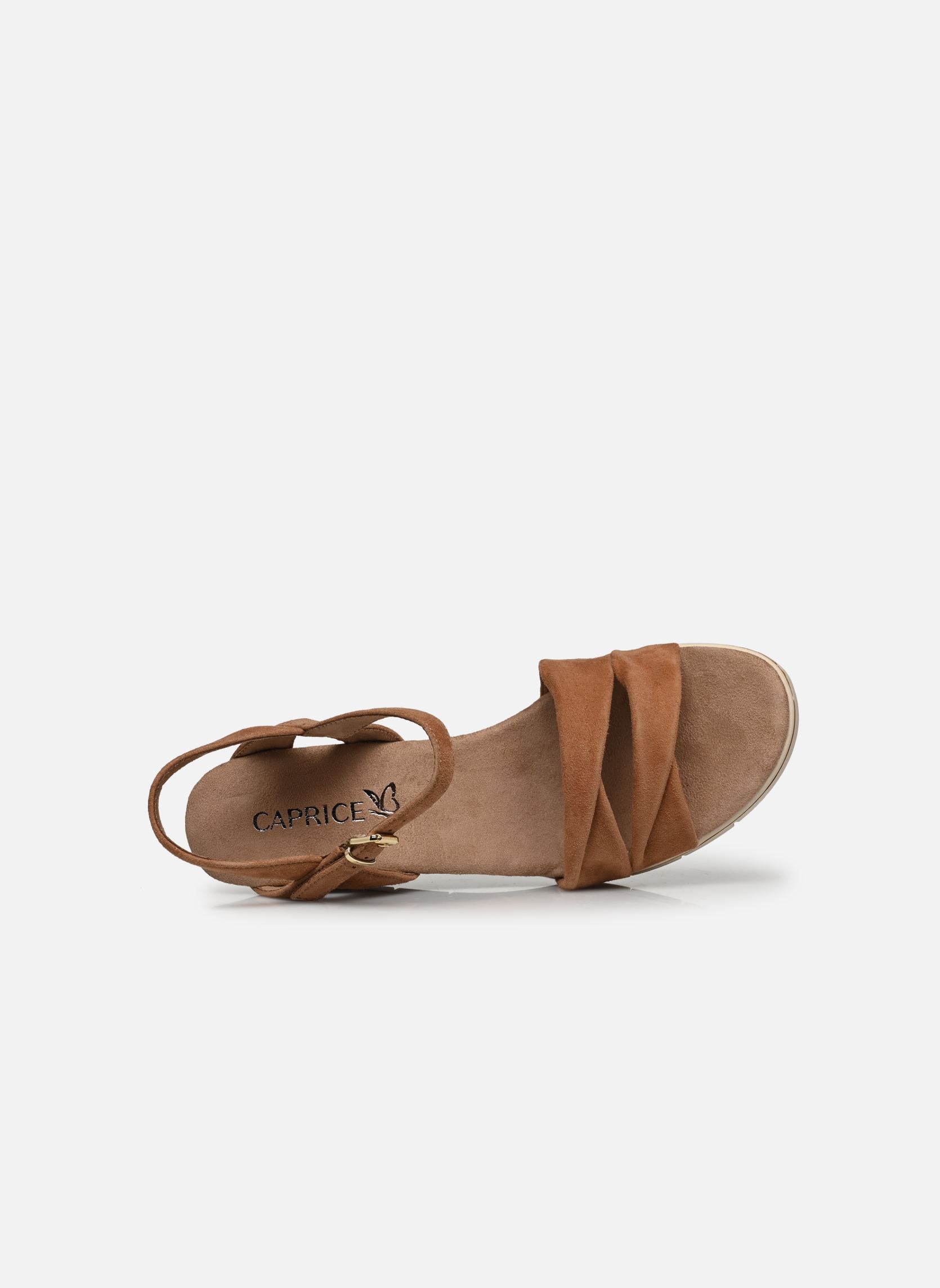 Keil- und Plateausandalen 28710-20 damen braun Caprice Keil- und Plateausandalen 28710-20 damen braun NUT SUEDE