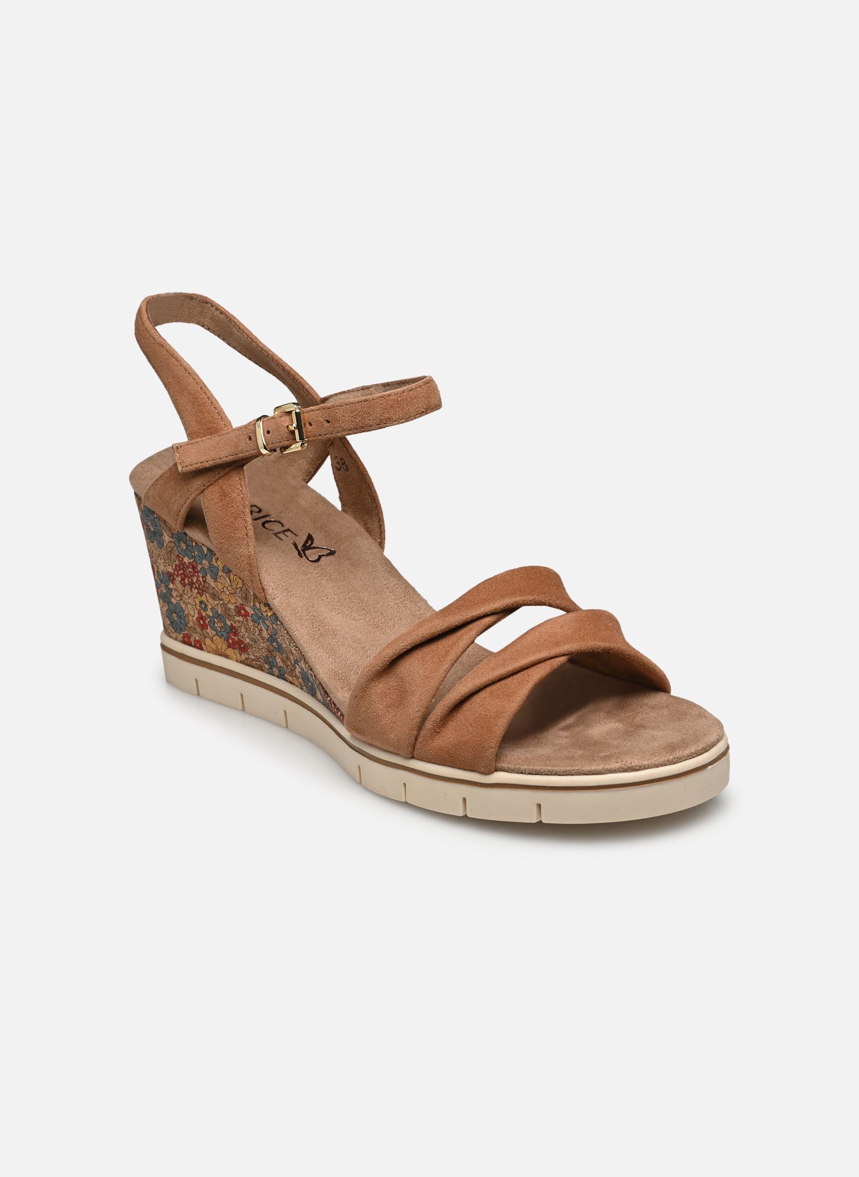 Keil- und Plateausandalen 28710-20 damen braun Caprice Keil- und Plateausandalen 28710-20 damen braun NUT SUEDE