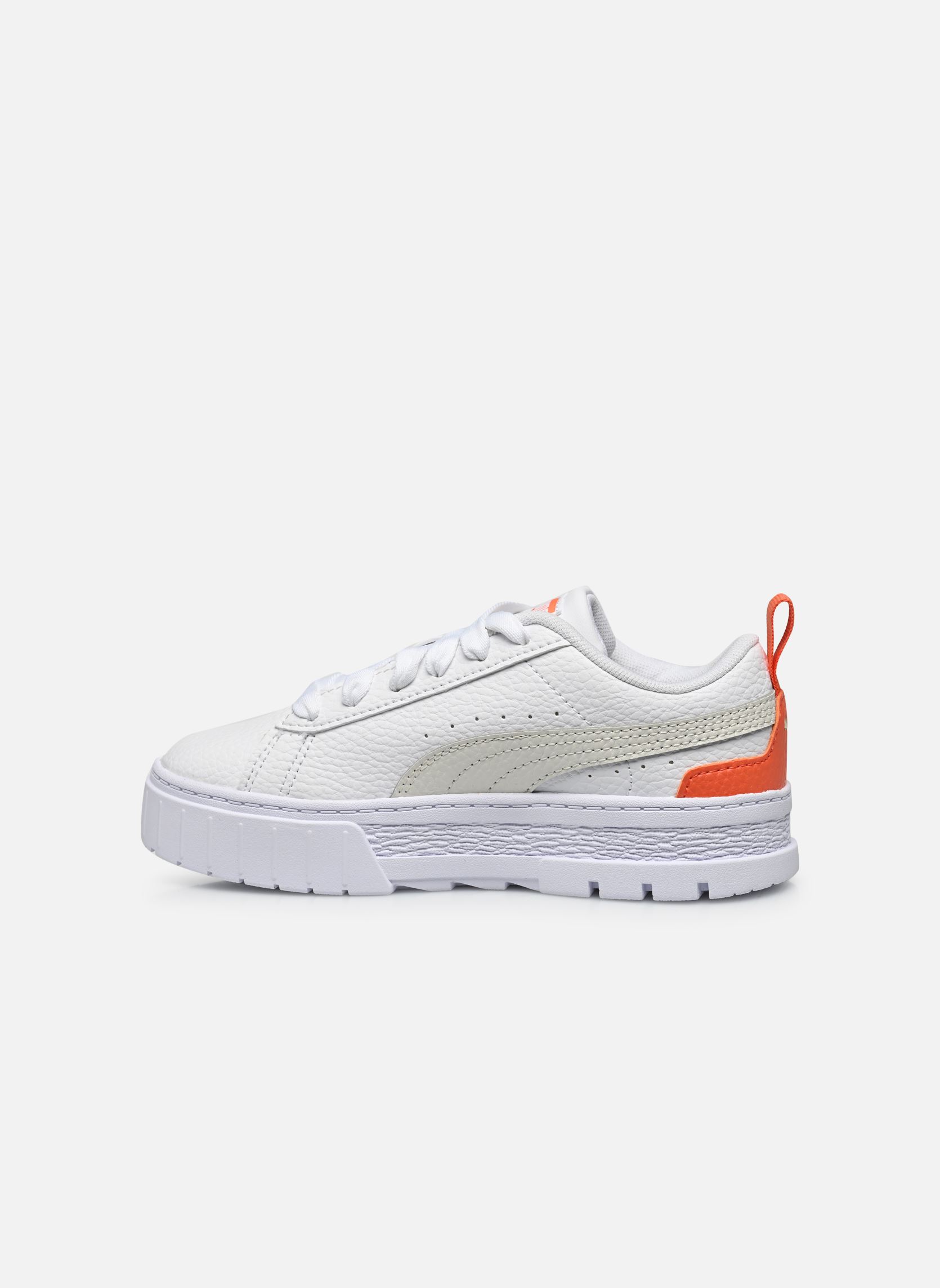Niedrige Sneaker Mayze Lth Ps mädchen weiß Puma Niedrige Sneaker Mayze Lth Ps mädchen weiß PUMA WHITE-VAPOROUS GRAY