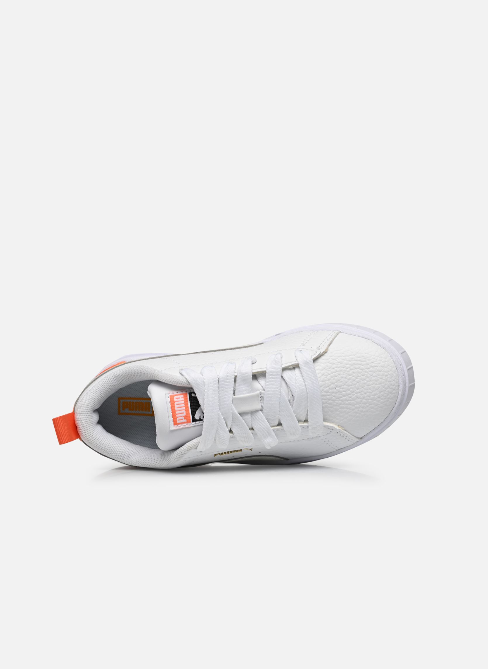 Niedrige Sneaker Mayze Lth Ps mädchen weiß Puma Niedrige Sneaker Mayze Lth Ps mädchen weiß PUMA WHITE-VAPOROUS GRAY
