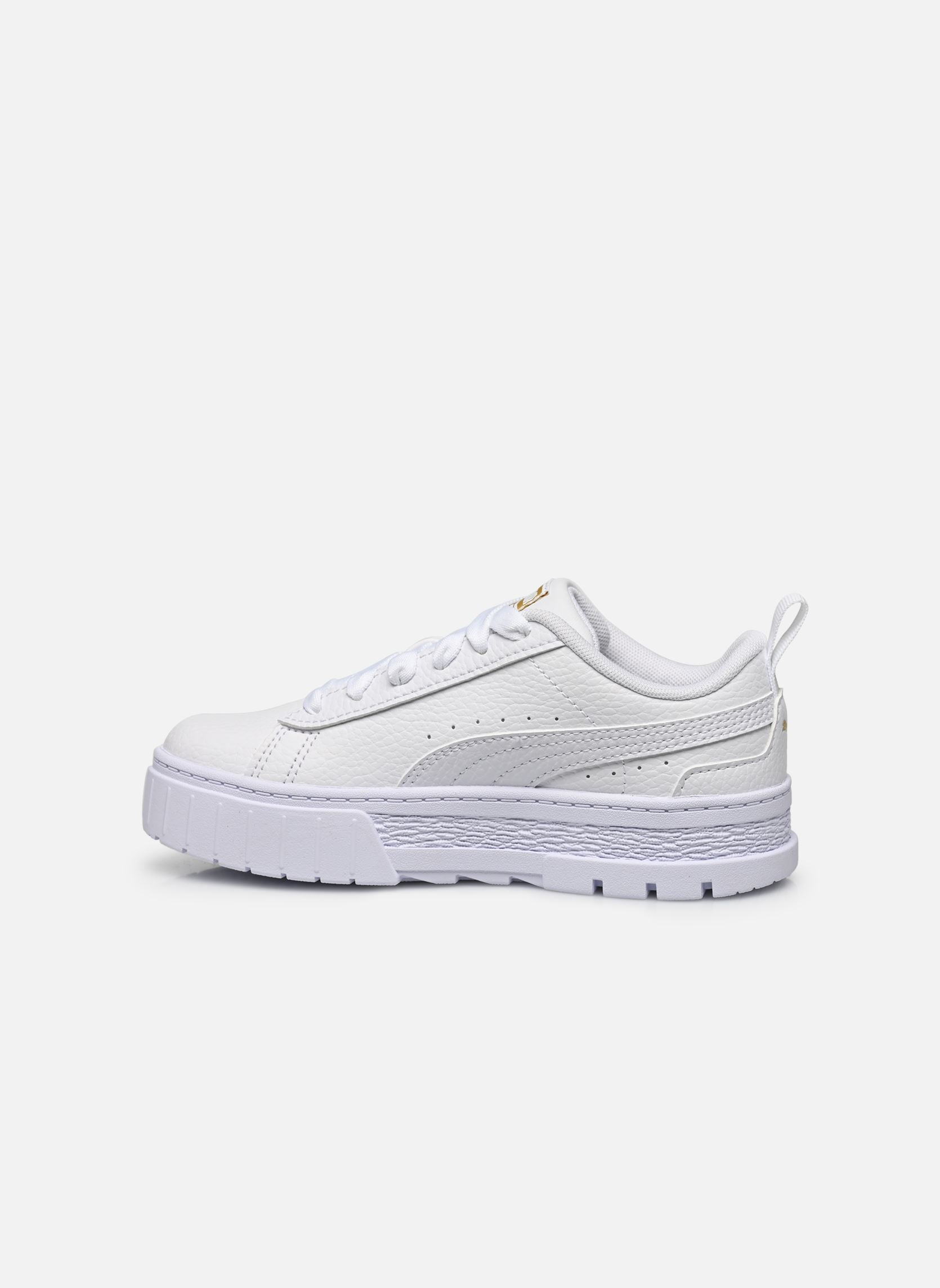 Baskets basses Mayze Lth Ps fille blanc Puma Baskets basses Mayze Lth Ps fille blanc PUMA WHITE-PUMA TEAM GOLD