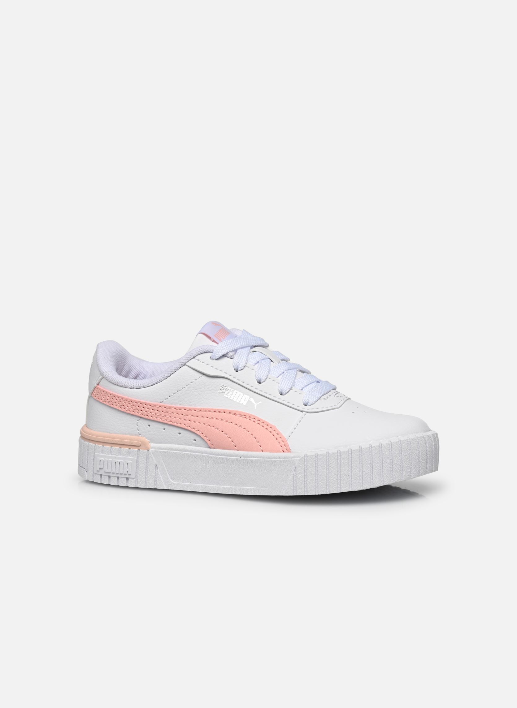 Niedrige Sneaker Carina 2.0 Ps mädchen weiß Puma Niedrige Sneaker Carina 2.0 Ps mädchen weiß PUMA WHITE-ROSE DUST-PUMA SILV