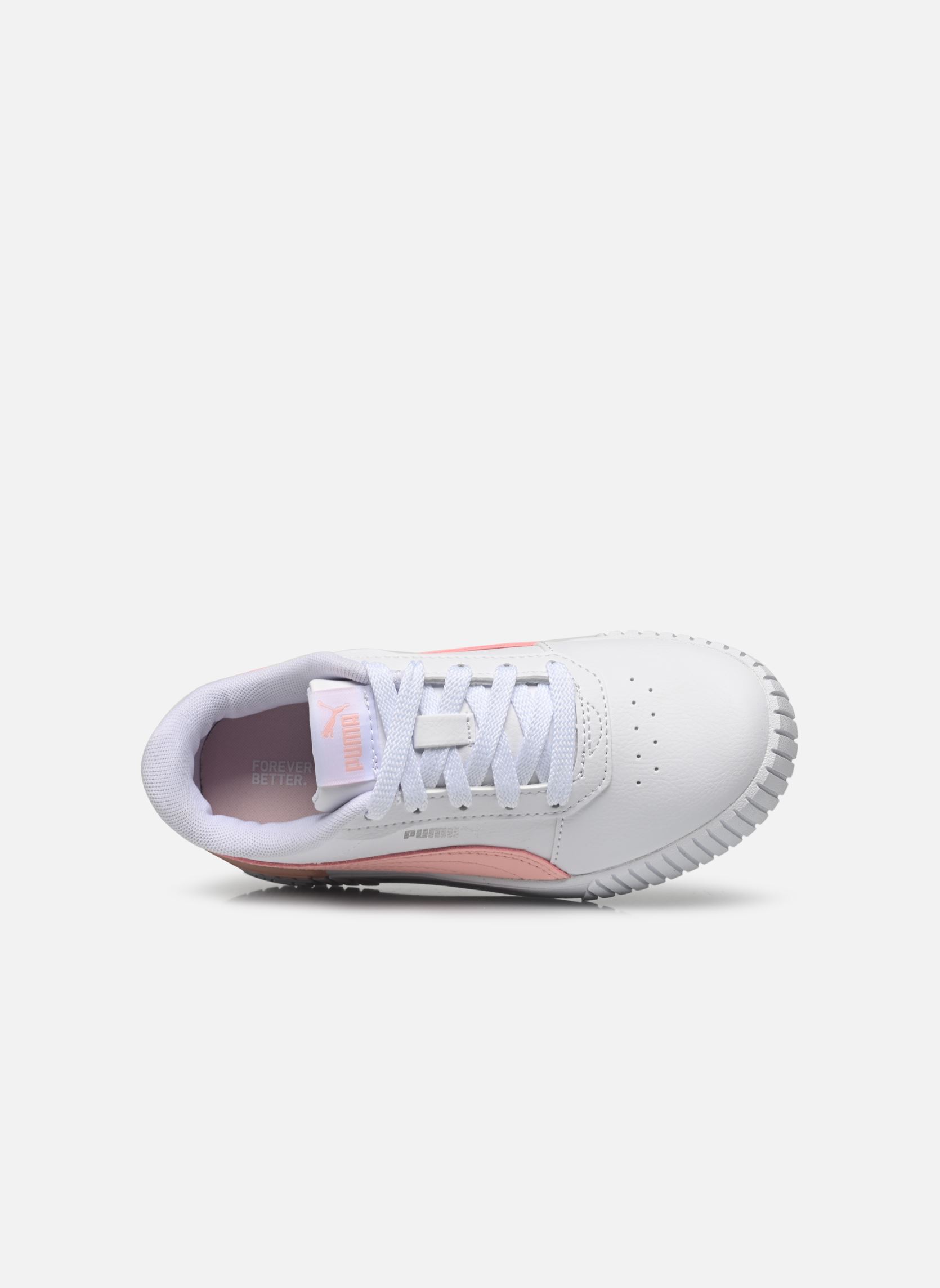 Niedrige Sneaker Carina 2.0 Ps mädchen weiß Puma Niedrige Sneaker Carina 2.0 Ps mädchen weiß PUMA WHITE-ROSE DUST-PUMA SILV