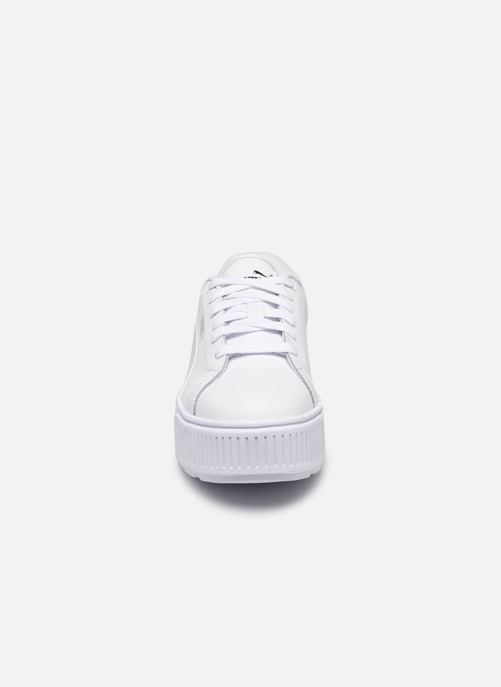 Niedrige Sneaker Karmen L Jr mädchen weiß Puma Niedrige Sneaker Karmen L Jr mädchen weiß PUMA WHITE-FEATHER GRAY-LOVEAB