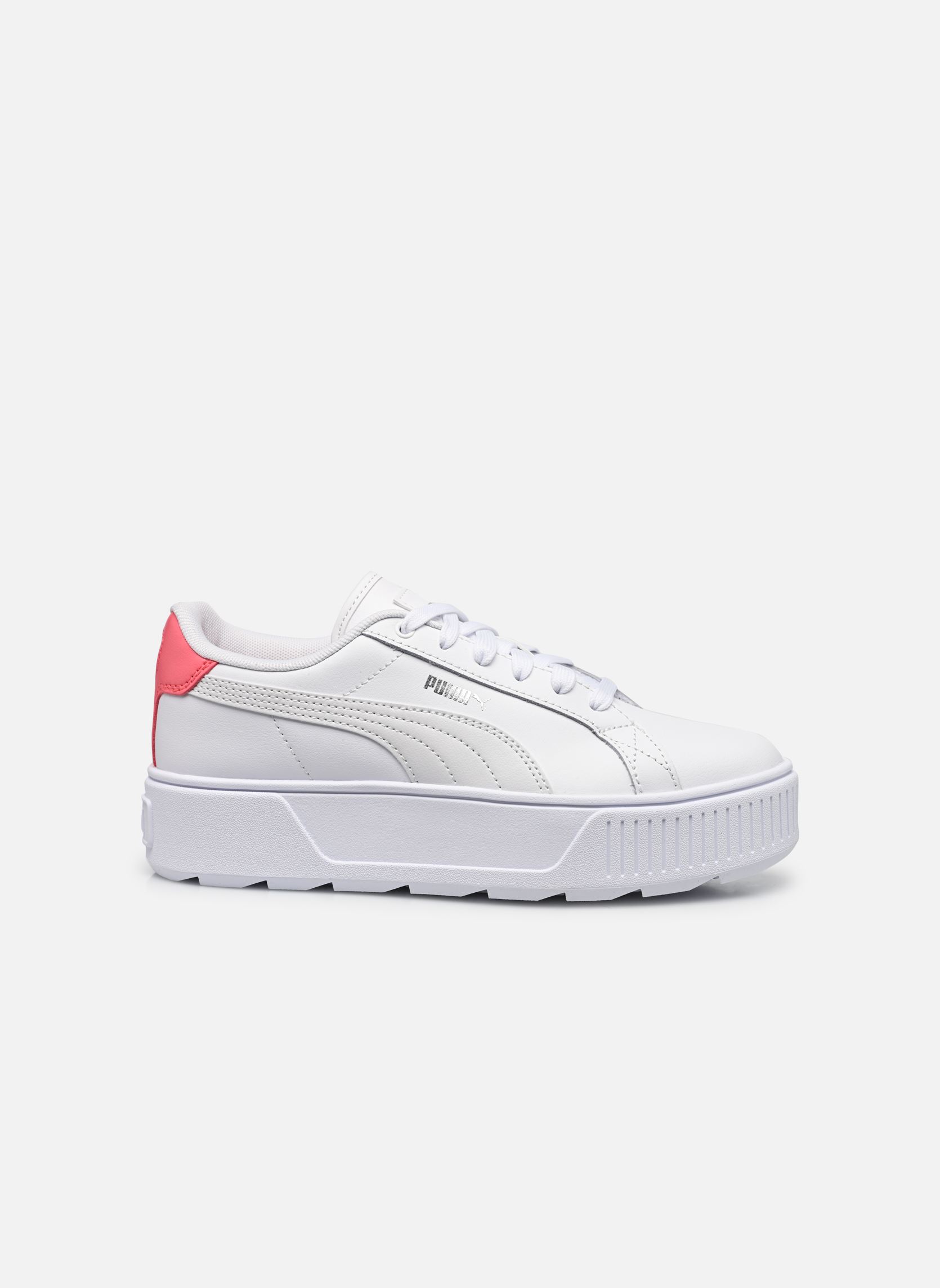Niedrige Sneaker Karmen L Jr mädchen weiß Puma Niedrige Sneaker Karmen L Jr mädchen weiß PUMA WHITE-FEATHER GRAY-LOVEAB