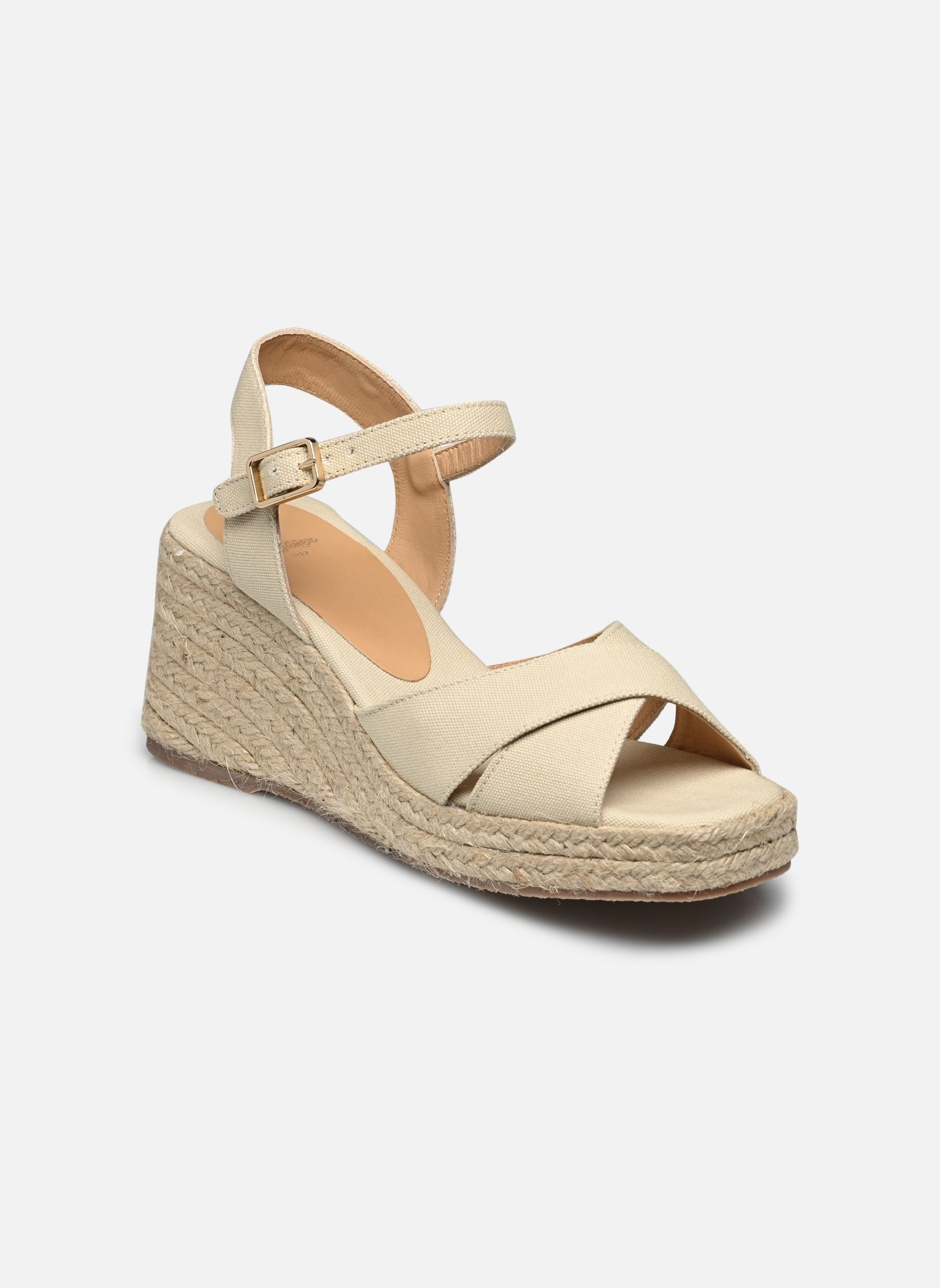 Espadrilles compensées et plateformes Thea femme beige Castaner Espadrilles compensées et plateformes Thea femme beige IVOIRE