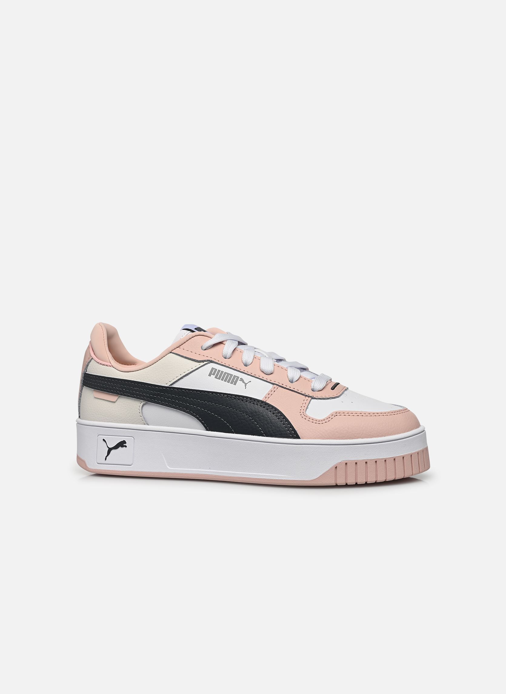 Baskets basses Carina Street Wns femme multicolore Puma Baskets basses Carina Street Wns femme multicolore PUMA WHITE-STRONG GRAY-ROSE QU