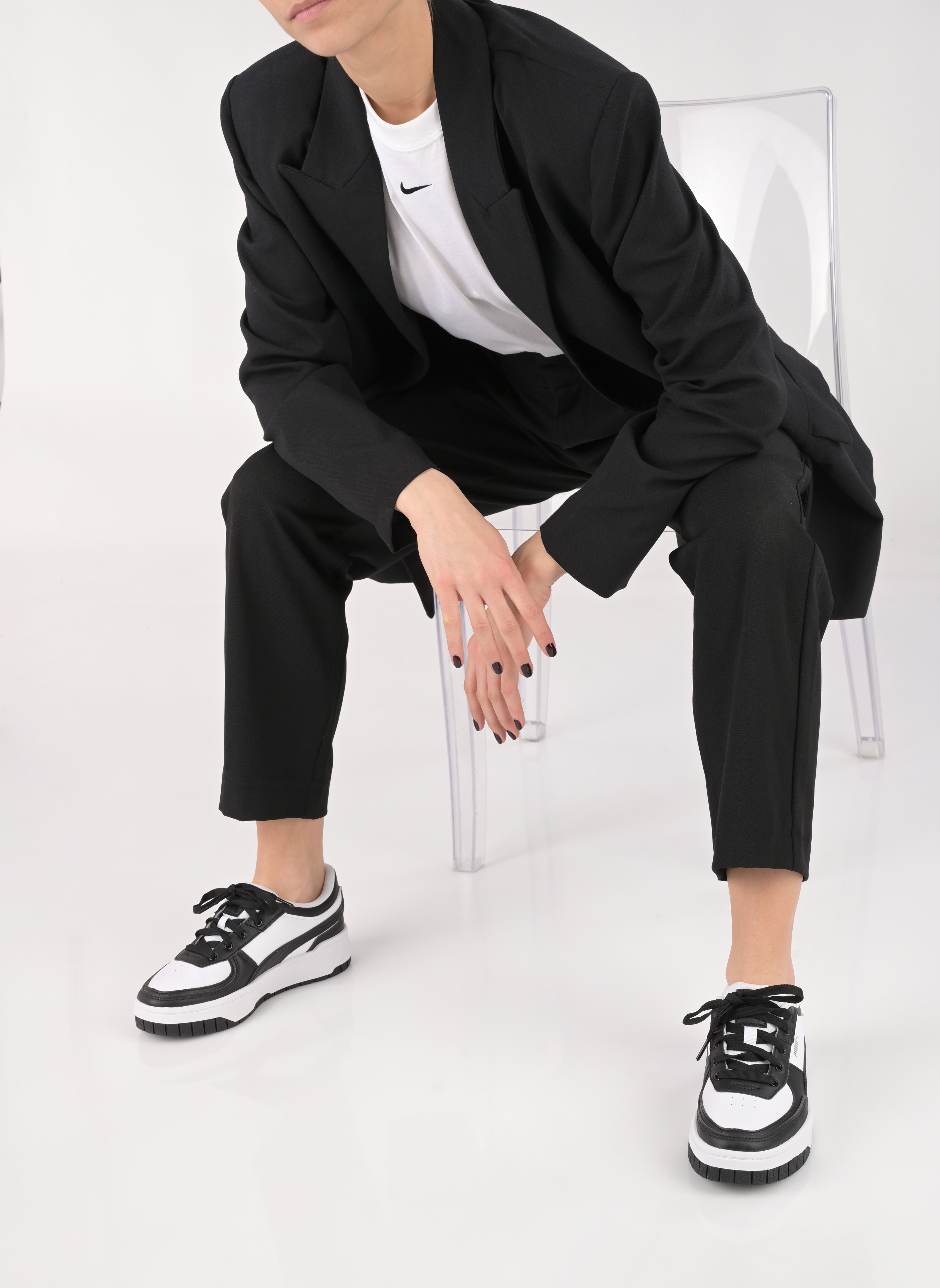Niedrige Sneaker Cali Dream Lth Wns damen weiß Puma Niedrige Sneaker Cali Dream Lth Wns damen weiß PUMA BLACK-PUMA WHITE