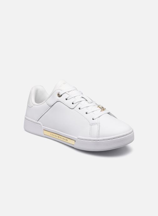 Tommy Hilfiger CORP WEBBING COURT S Wit Sneakers Chez Sarenza 643673 tommy-hilfiger-corp-webbing-court-s-wit-sneakers-chez-sarenza-643673