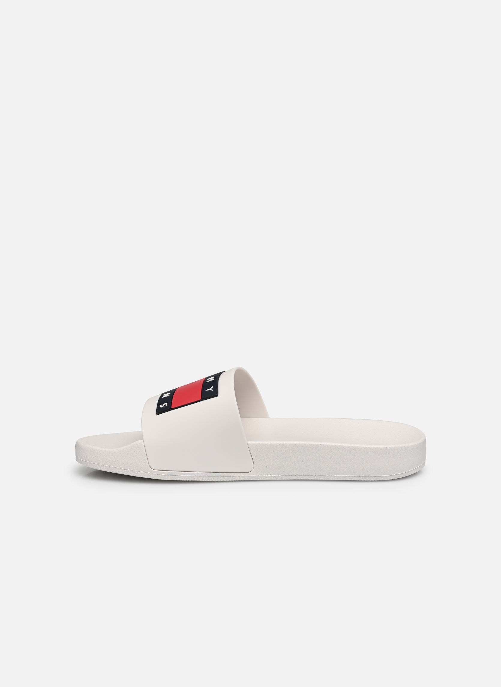 Strandsandalen TOMMY JEANS FLAG POOL SLD ESS dames wit Tommy Hilfiger Strandsandalen TOMMY JEANS FLAG POOL SLD ESS dames wit ECRU