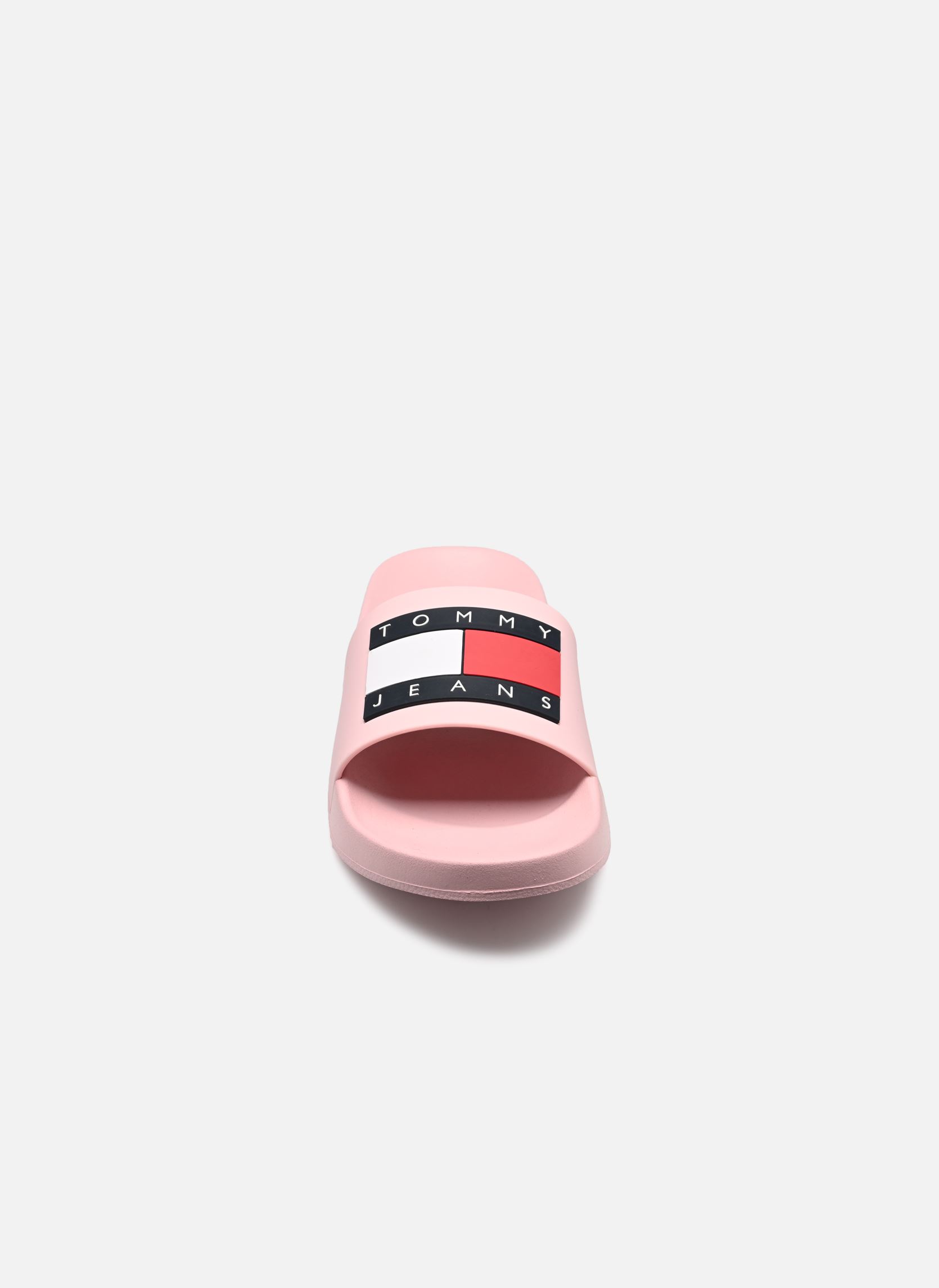 Strandsandalen TOMMY JEANS FLAG POOL SLD ESS dames roze Tommy Hilfiger Strandsandalen TOMMY JEANS FLAG POOL SLD ESS dames roze MISTY PINK