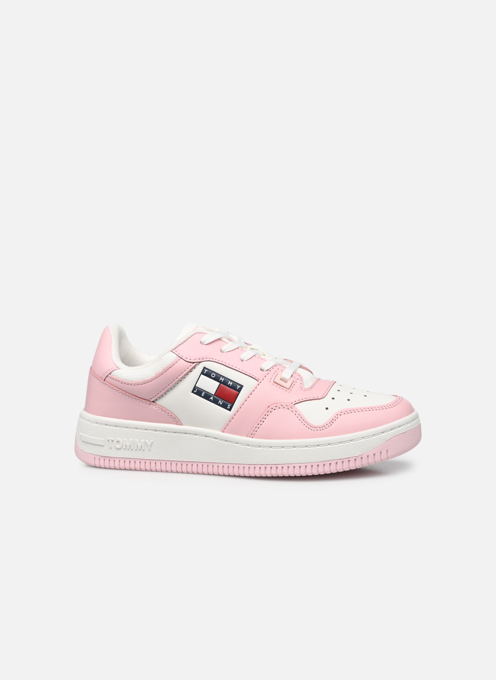 Baskets basses TOMMY JEANS RETRO BASKET WMN femme rose Tommy Hilfiger Baskets basses TOMMY JEANS RETRO BASKET WMN femme rose MISTY PINK