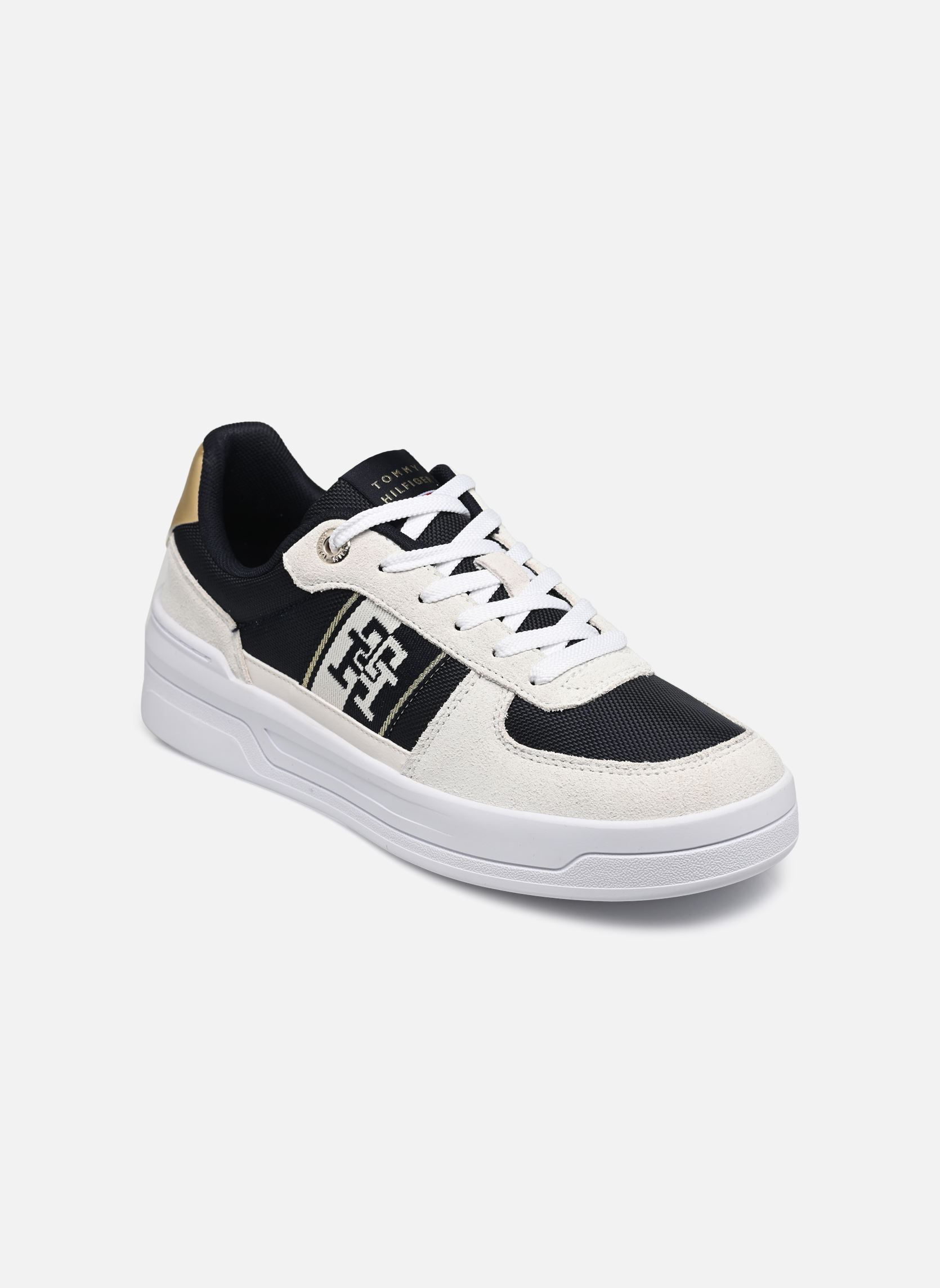 Lage sneakers BASKET SNEAKER WITH WEBBING GOLD dames blauw Tommy Hilfiger Lage sneakers BASKET SNEAKER WITH WEBBING GOLD dames blauw SPACE BLUE