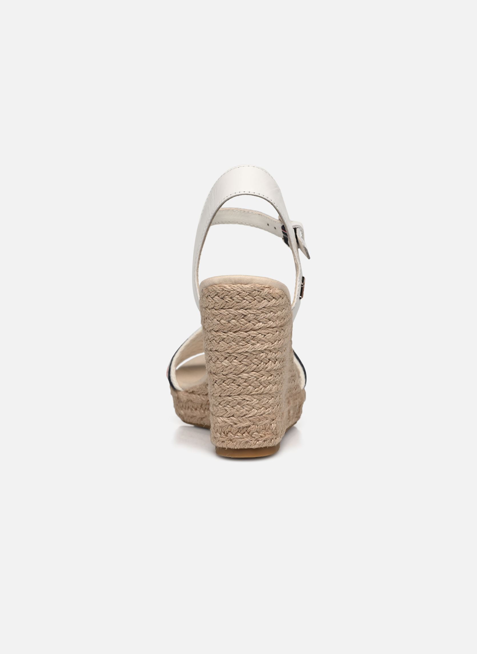 Espadrilles compensées et plateformes CORPORATE WEDGE femme blanc Tommy Hilfiger Espadrilles compensées et plateformes CORPORATE WEDGE femme blanc ECRU