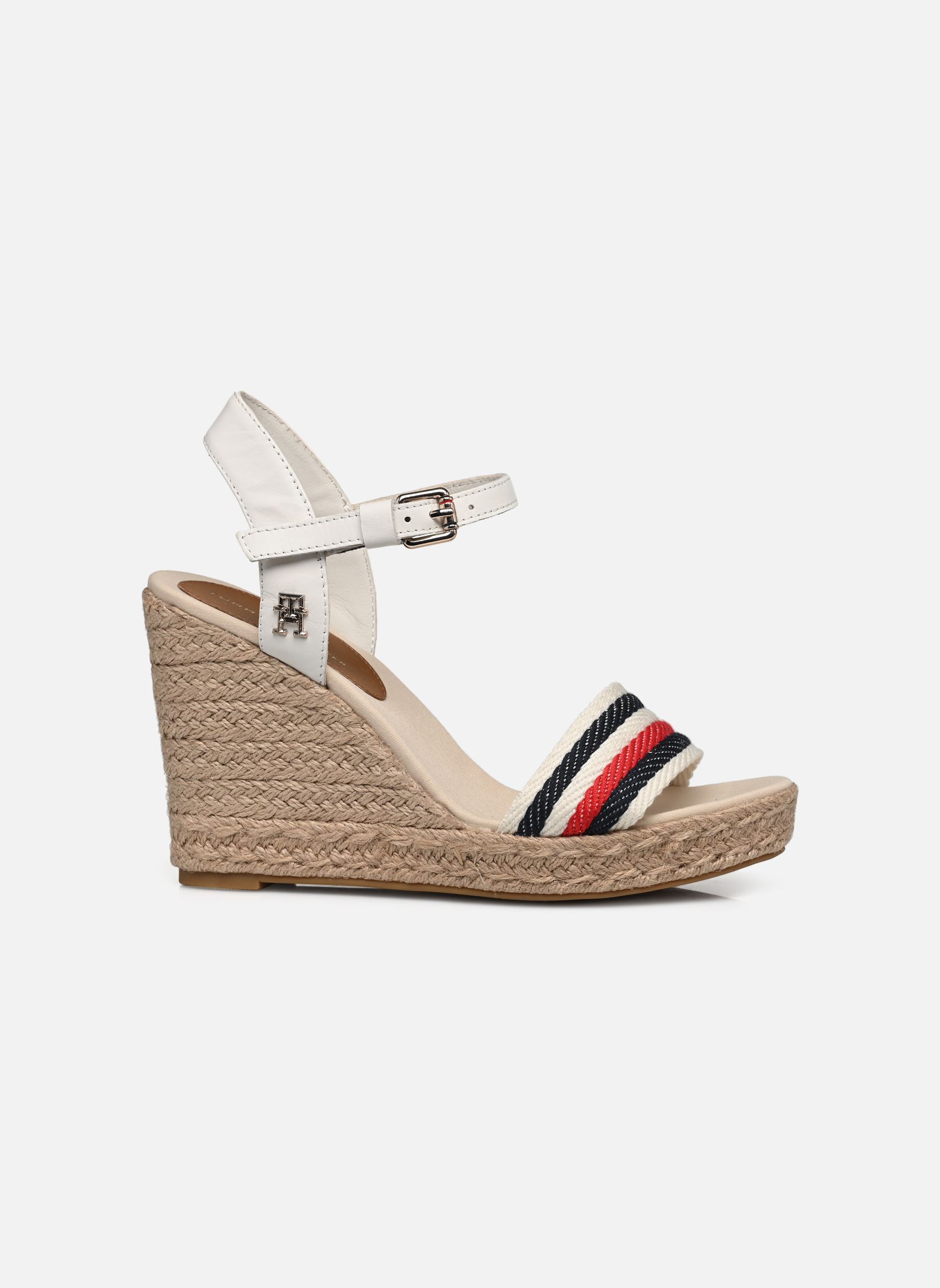 Espadrilles compensées et plateformes CORPORATE WEDGE femme blanc Tommy Hilfiger Espadrilles compensées et plateformes CORPORATE WEDGE femme blanc ECRU