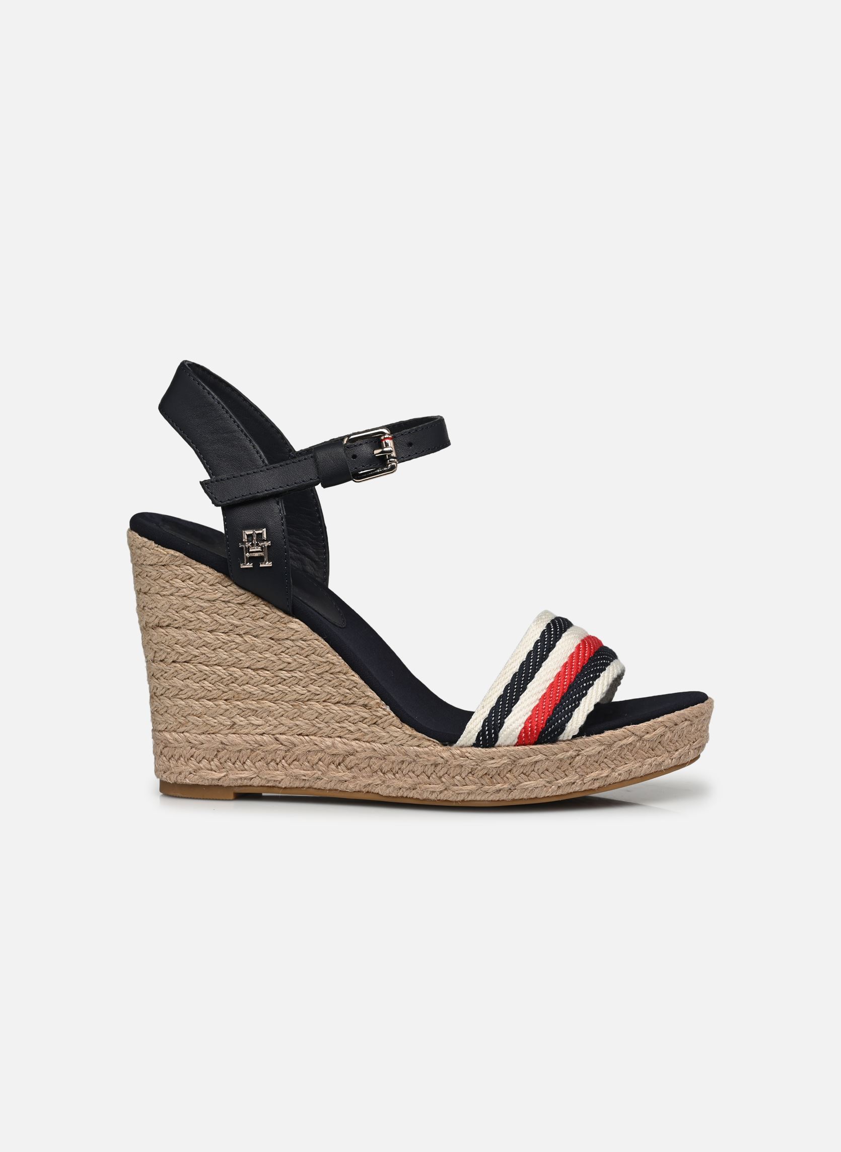 Espadrilles met sleehak en plateau CORPORATE WEDGE dames blauw Tommy Hilfiger Espadrilles met sleehak en plateau CORPORATE WEDGE dames blauw SPACE BLUE